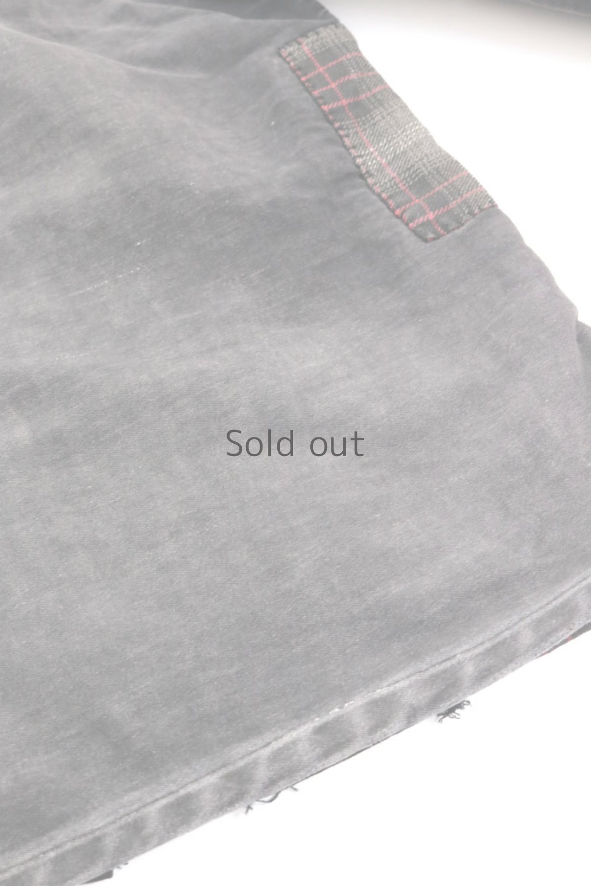 画像13: 【MITSUGU SASAKI】ビンテージリメイク　パッチワーク　黒モールスキンワークジャケット（SUPER DOLMEN） (13)