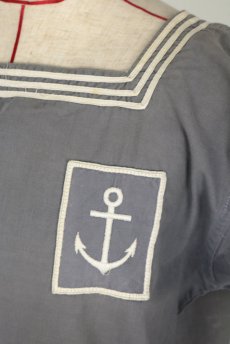 画像3: 【フランス】1950年代　海軍マリンシャツ（グレー） (3)