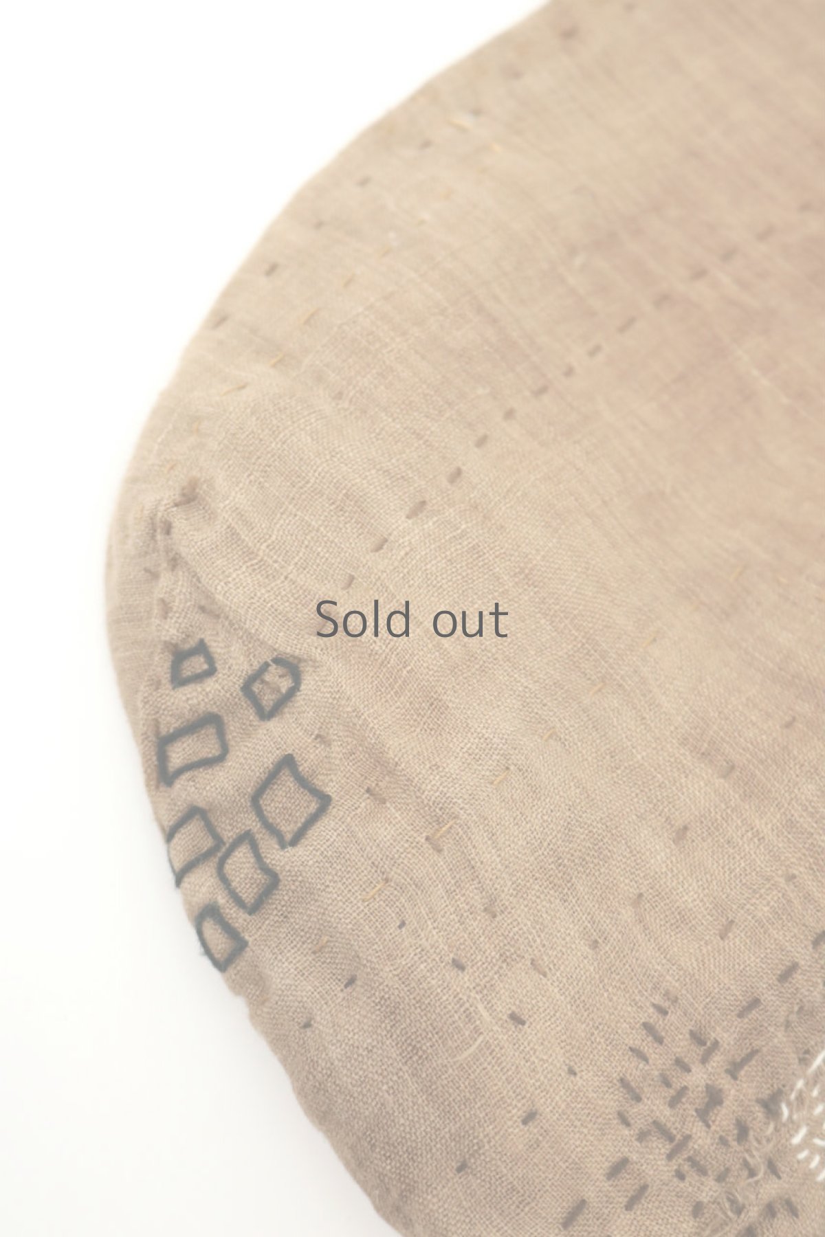 画像3: 【ササキチホ】柿渋古布　四角模様　手提げ　小さめのバッグ（柿渋染） (3)