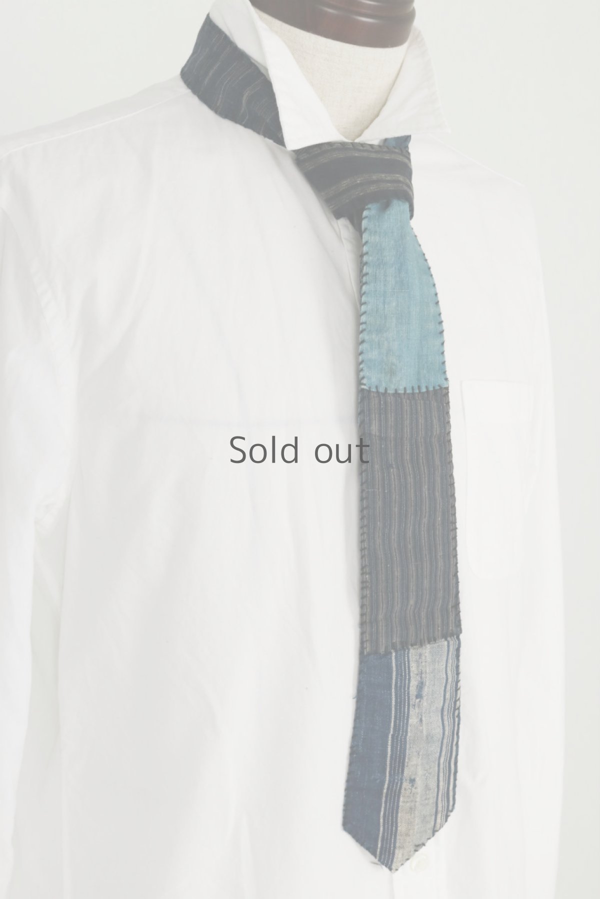 画像9: 【MITSUGU SASAKI】BORO古布　リバーシブル　ネクタイ (9)