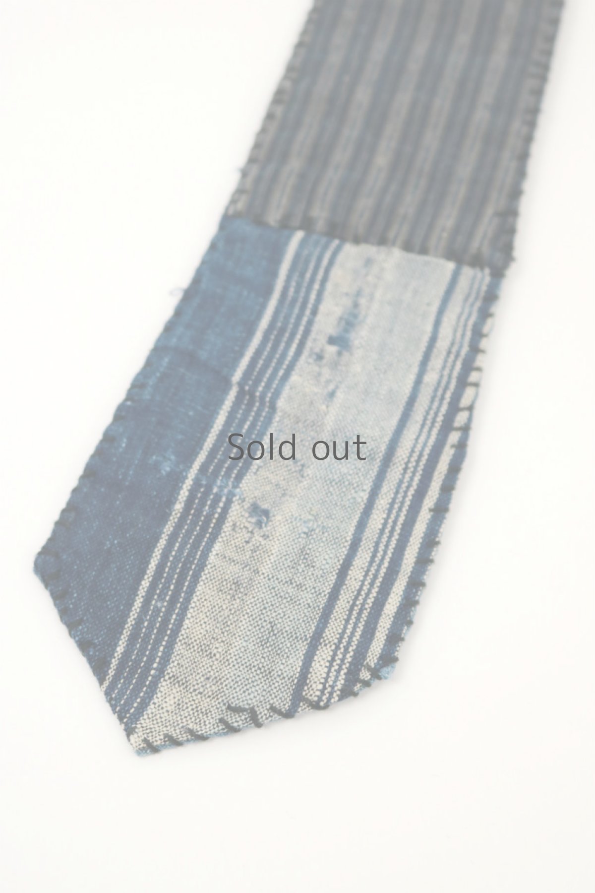 画像2: 【MITSUGU SASAKI】BORO古布　リバーシブル　ネクタイ (2)