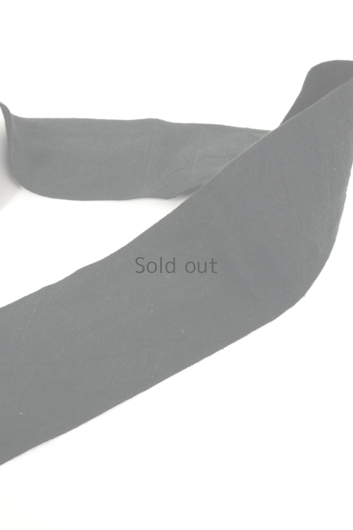 画像3: 【ササキチホ】アンティークリネン×染め　ウエストマーク　帯ベルト（黒と赤） (3)