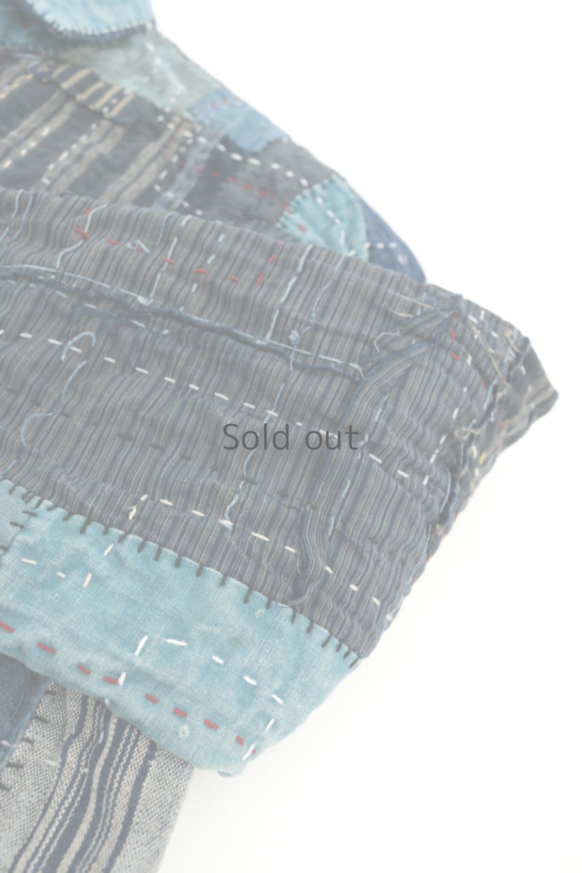 画像9: 【SUPER BORO BORO】藍染古布×ビンテージリメイク　スーパーボロボロ半纏ジャケット (9)