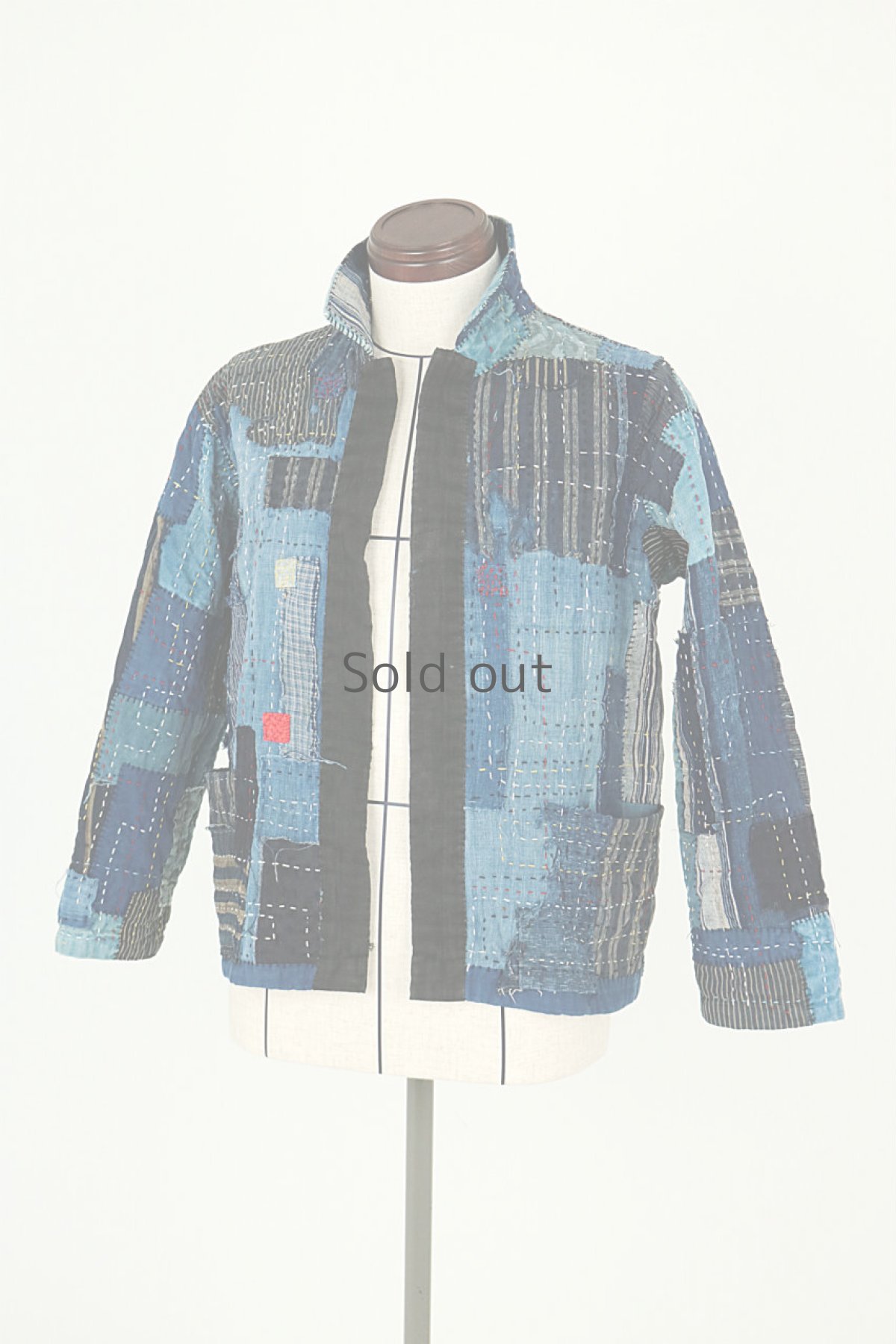 画像20: 【SUPER BORO BORO】藍染古布×ビンテージリメイク　スーパーボロボロ半纏ジャケット (20)