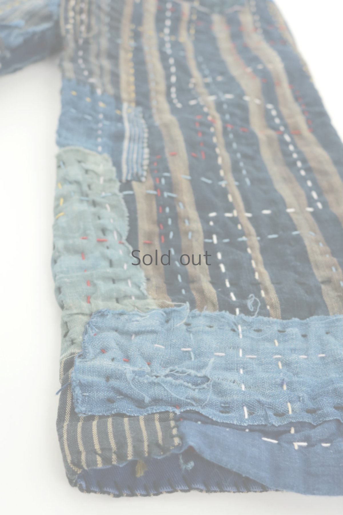 画像14: 【SUPER BORO BORO】藍染古布×ビンテージリメイク　スーパーボロボロ半纏ジャケット (14)