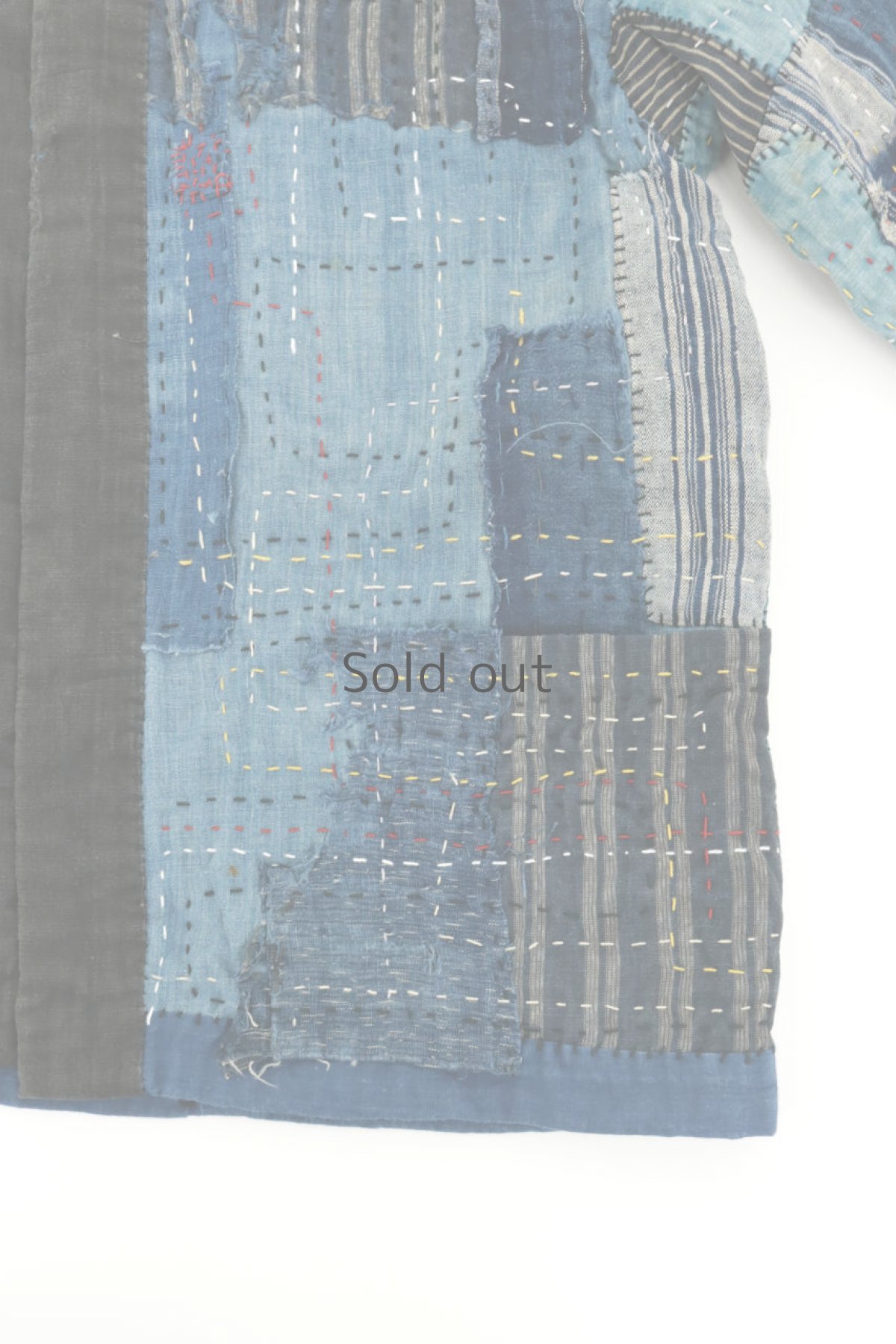 画像4: 【SUPER BORO BORO】藍染古布×ビンテージリメイク　スーパーボロボロ半纏ジャケット (4)