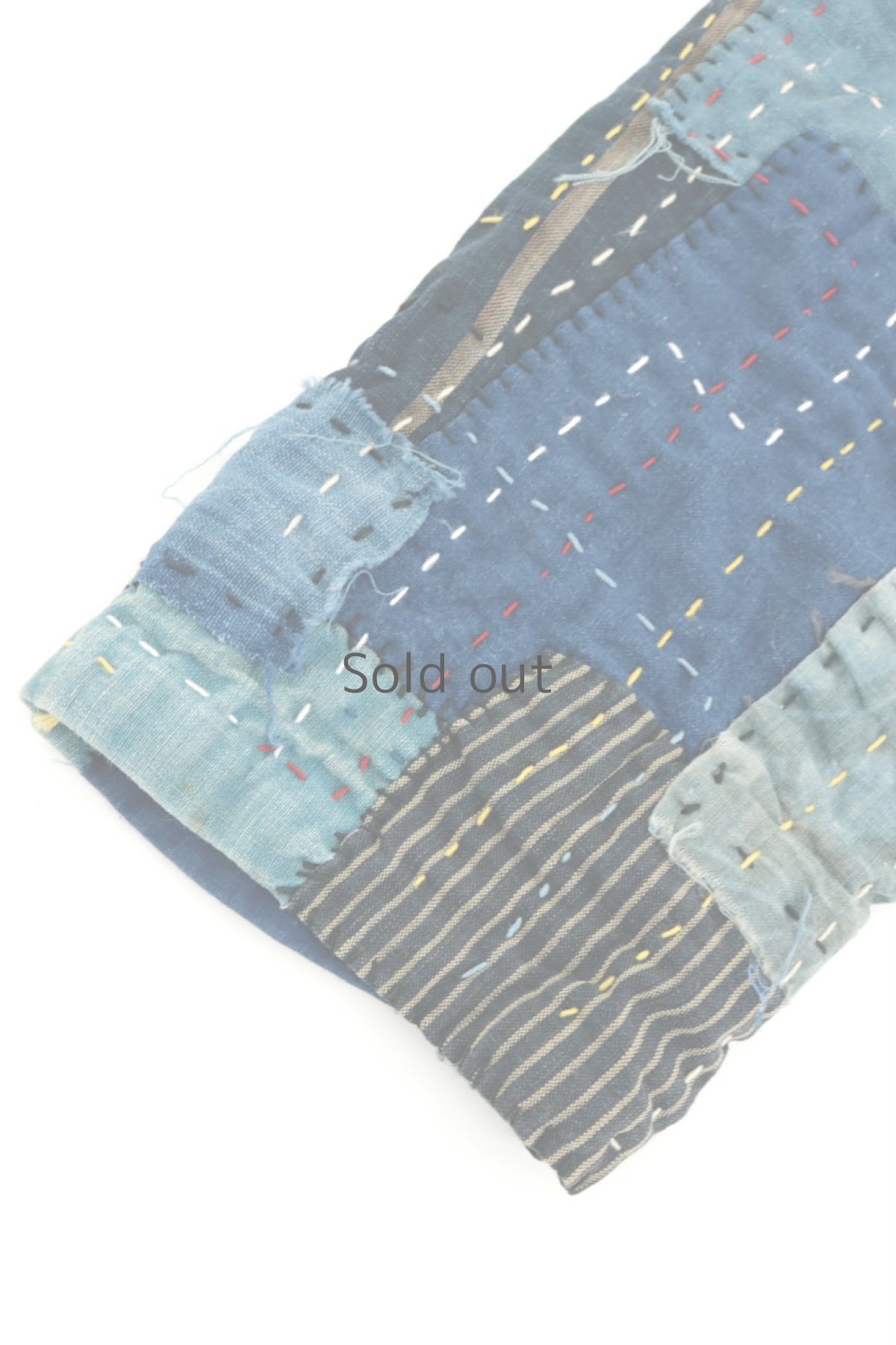 画像6: 【SUPER BORO BORO】藍染古布×ビンテージリメイク　スーパーボロボロ半纏ジャケット (6)