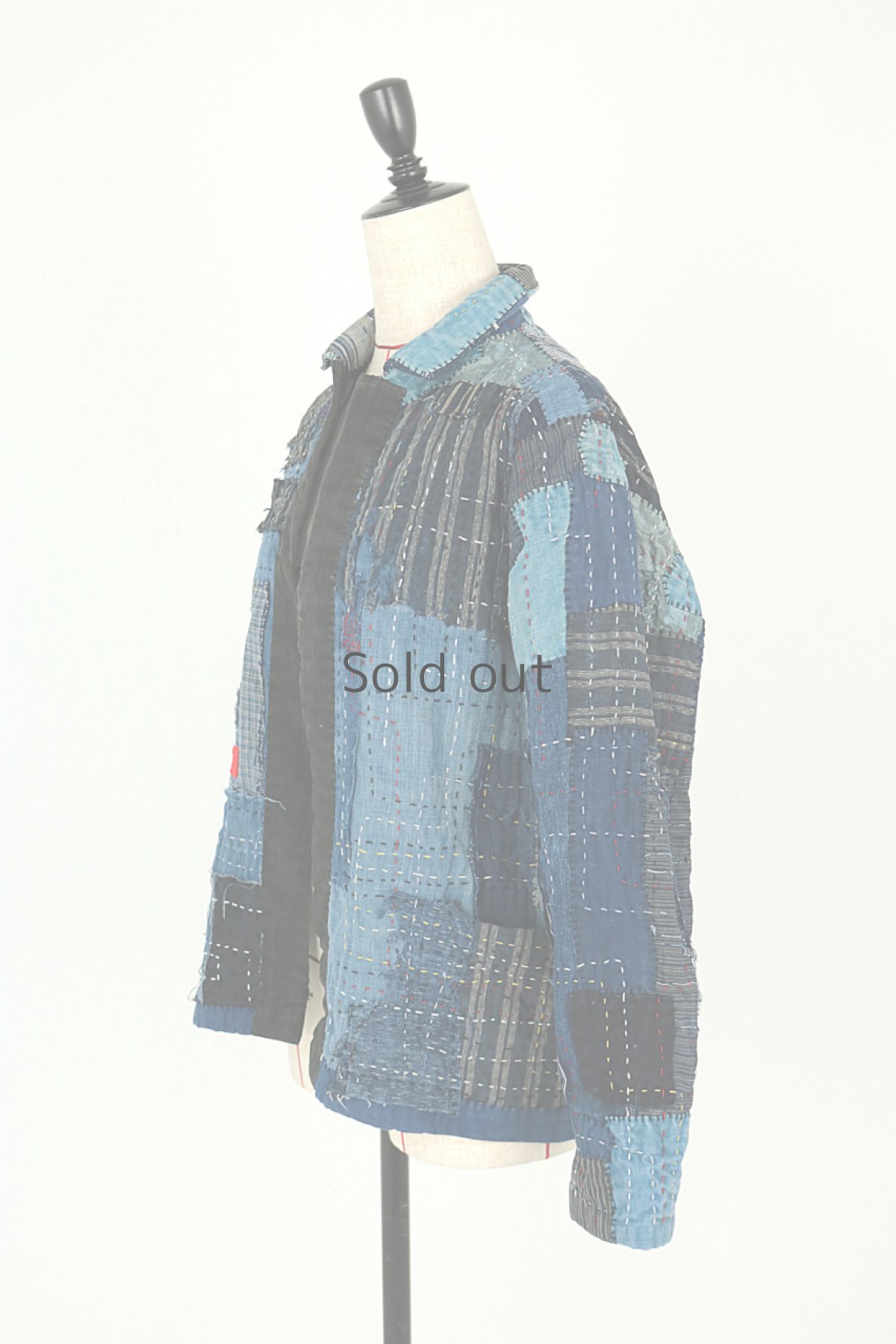 画像18: 【SUPER BORO BORO】藍染古布×ビンテージリメイク　スーパーボロボロ半纏ジャケット (18)