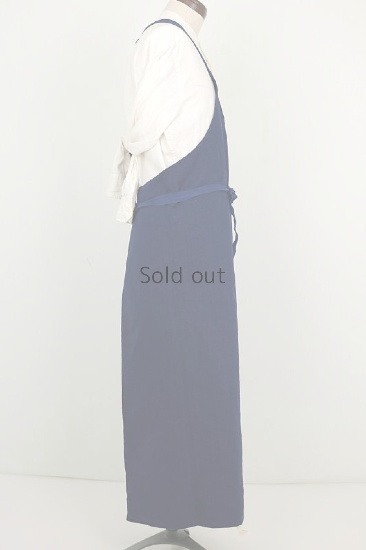 画像7: 【フランス】ビンテージ  ブルーリネンのブッチャーエプロン（DUTHILLEUL & MINART） (7)