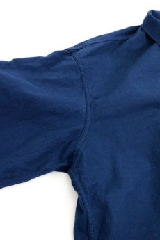 画像3: 【スウェーデン】ビンテージミリタリー　プルオーバーロングシャツ（後染め/紺色） (3)