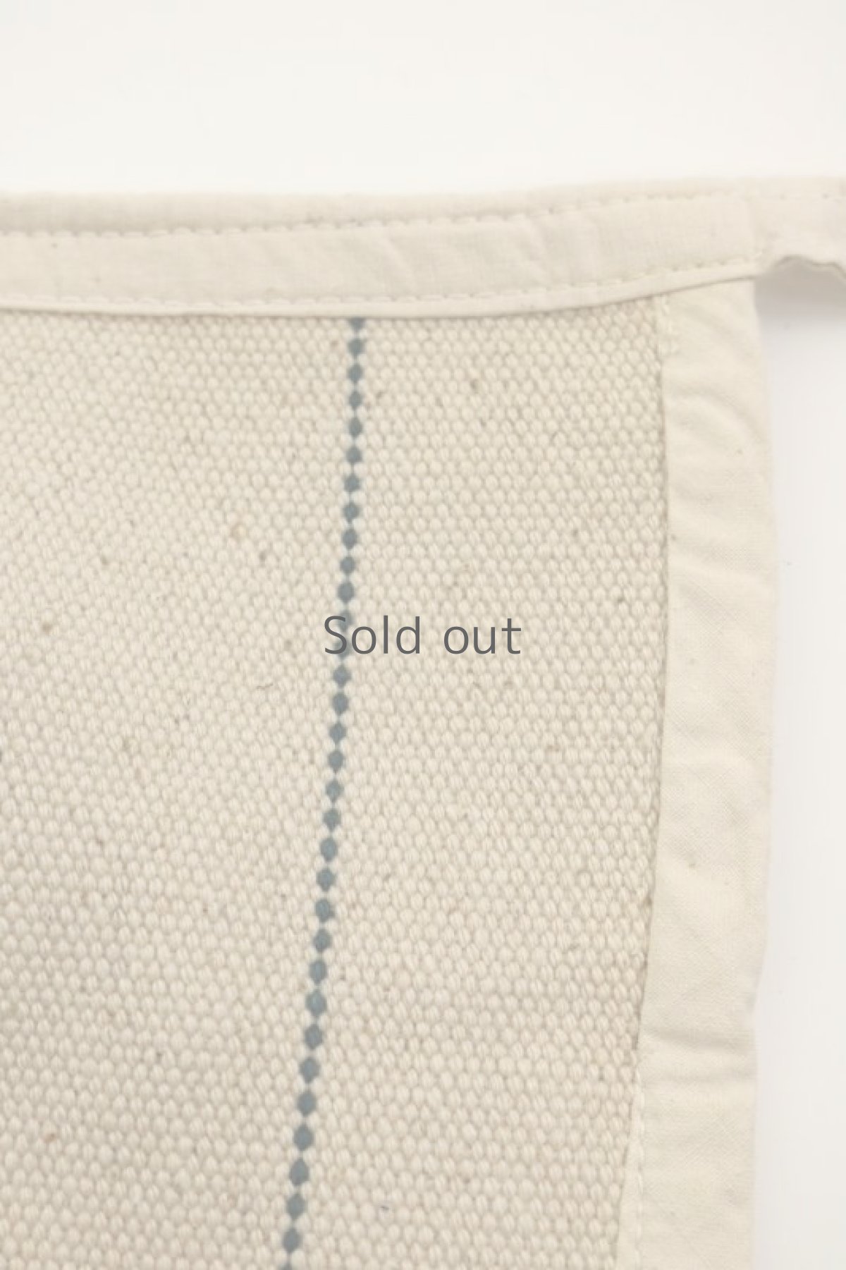 画像5: 【フランス】厚手のキャンバス地の前掛けエプロン（生成り） (5)