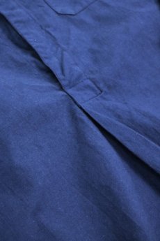 画像5: 【スウェーデン】ビンテージミリタリー　プルオーバーロングシャツ（後染め/紺色） (5)