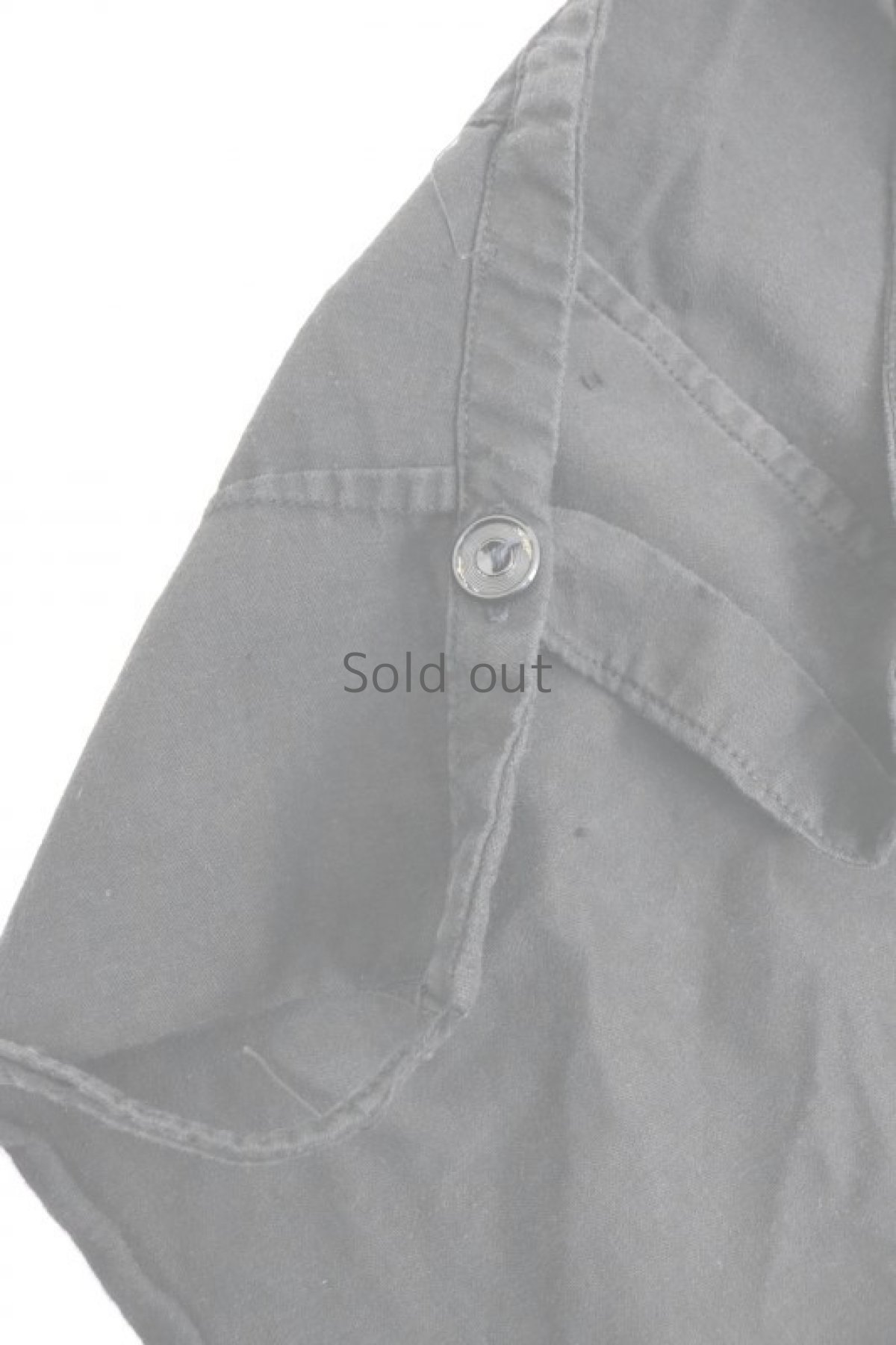 画像4: 【フランス】1930年代頃のブラックコットン　ワークエプロン (4)