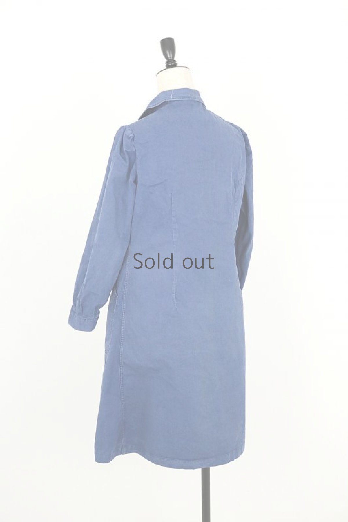 画像8: 【フランス】1970年代頃の女性用ブルーワークコート（小さめ） (8)