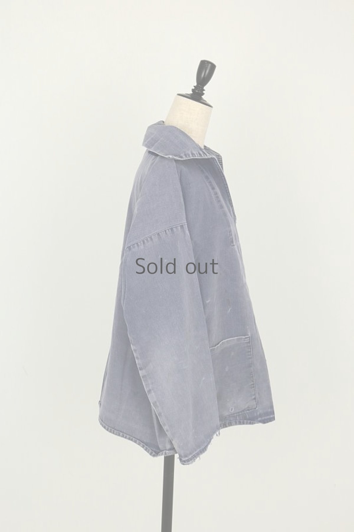 画像10: 【フランス】ビンテージ　セーラーワークシャツ（パッチポケット） (10)