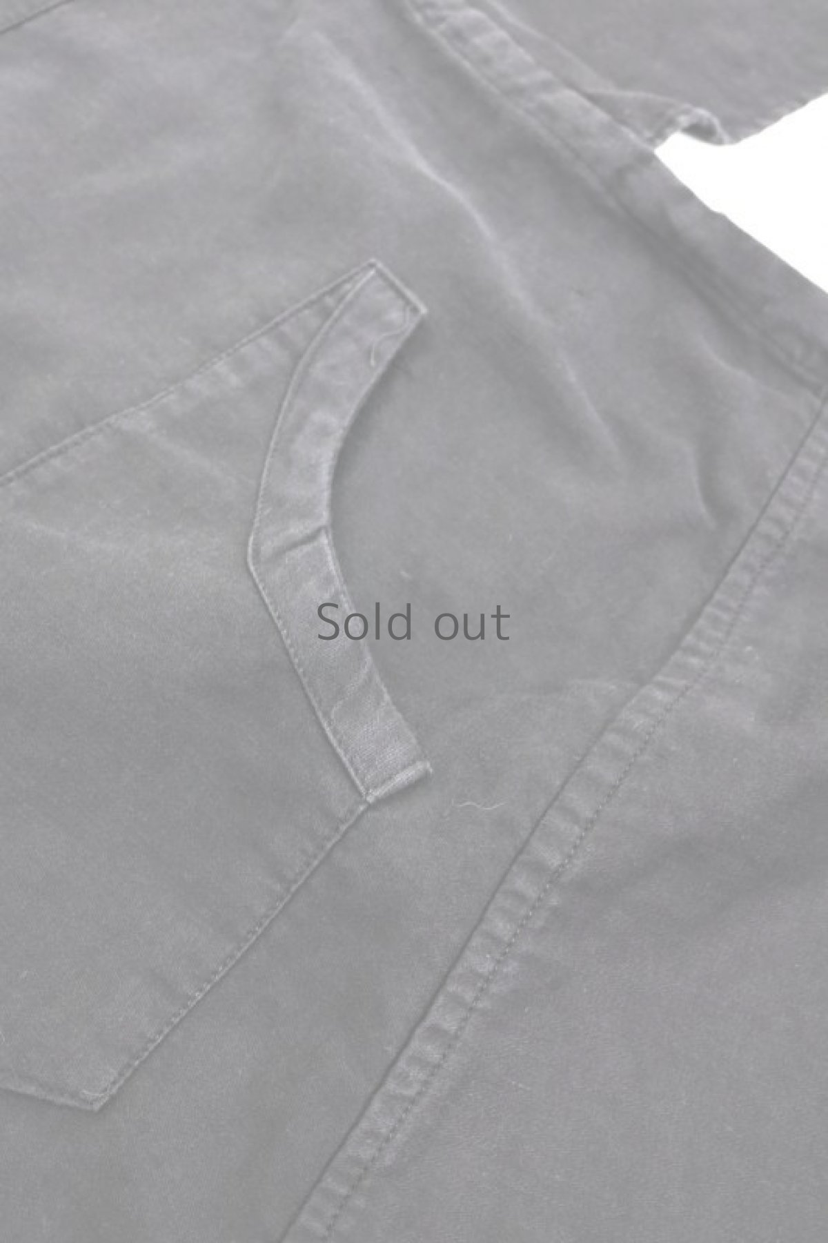 画像5: 【フランス】1930年代頃のブラックコットン　ワークエプロン (5)