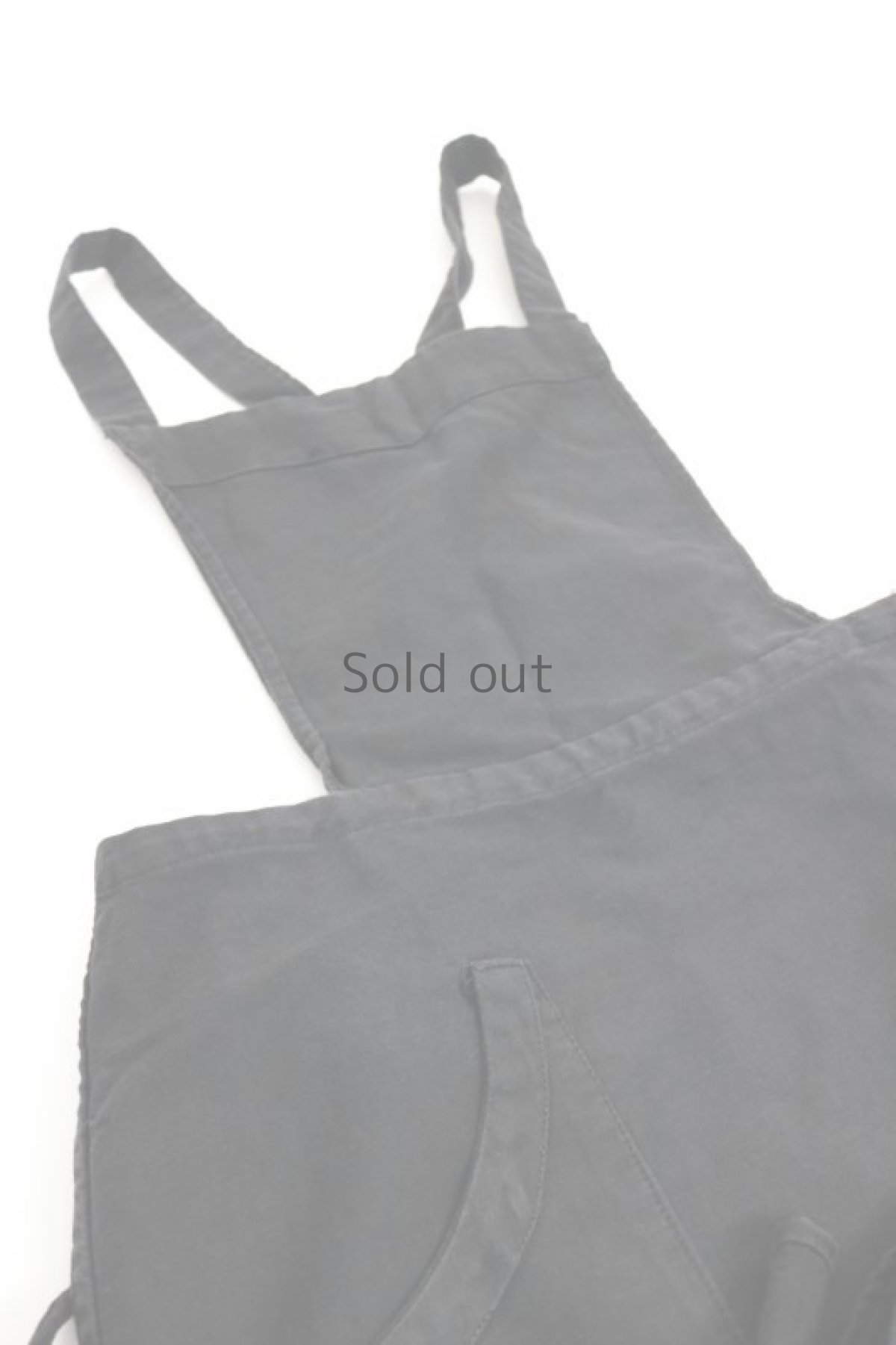 画像2: 【フランス】1930年代頃のブラックコットン　ワークエプロン (2)