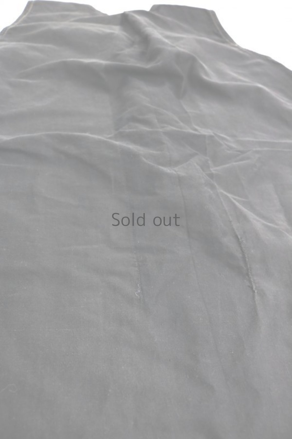 画像8: 【フランス】1940年代頃 ノースリーブブラックコットン エプロンワンピース (8)