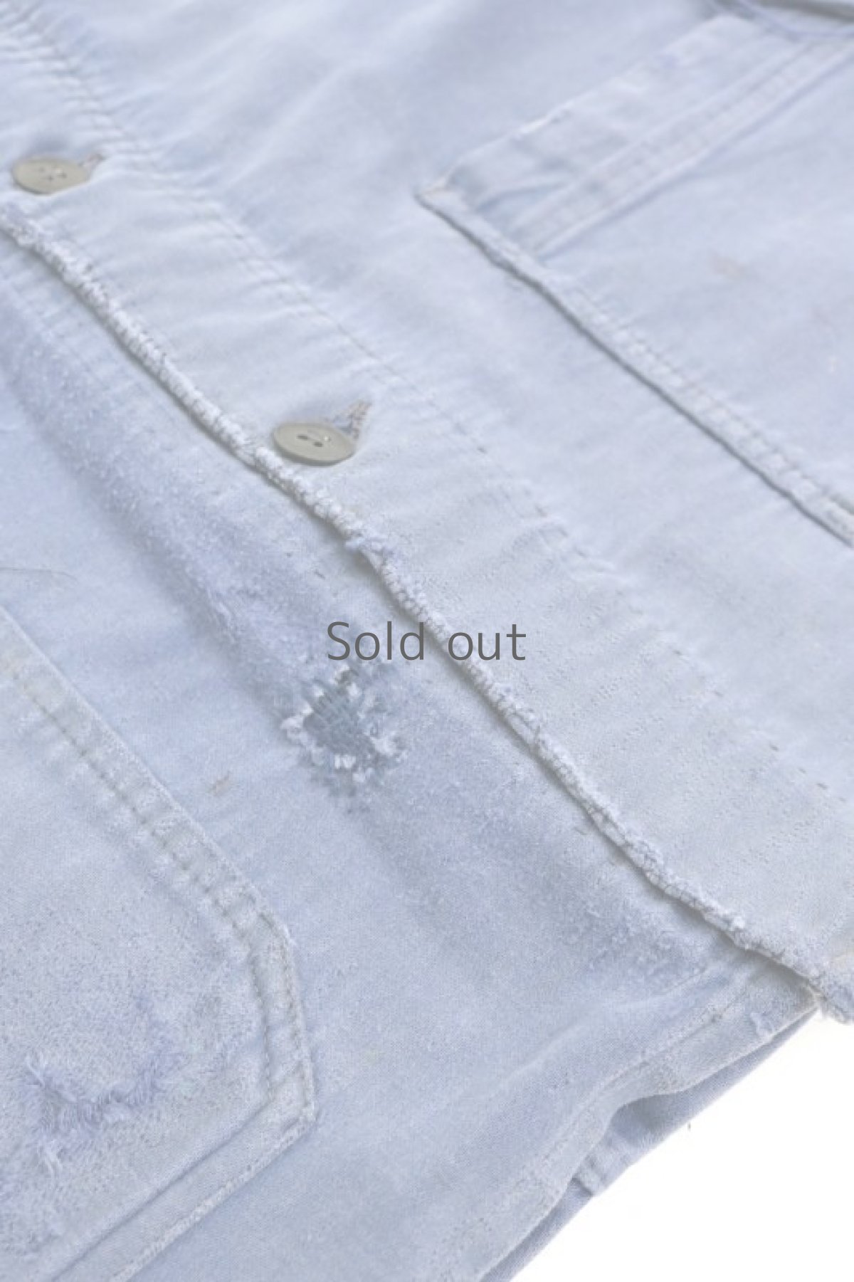 画像4: 【フランス】1960年代　ブルーモールスキンコットン　ワークジャケット（JURA-RHONE） (4)