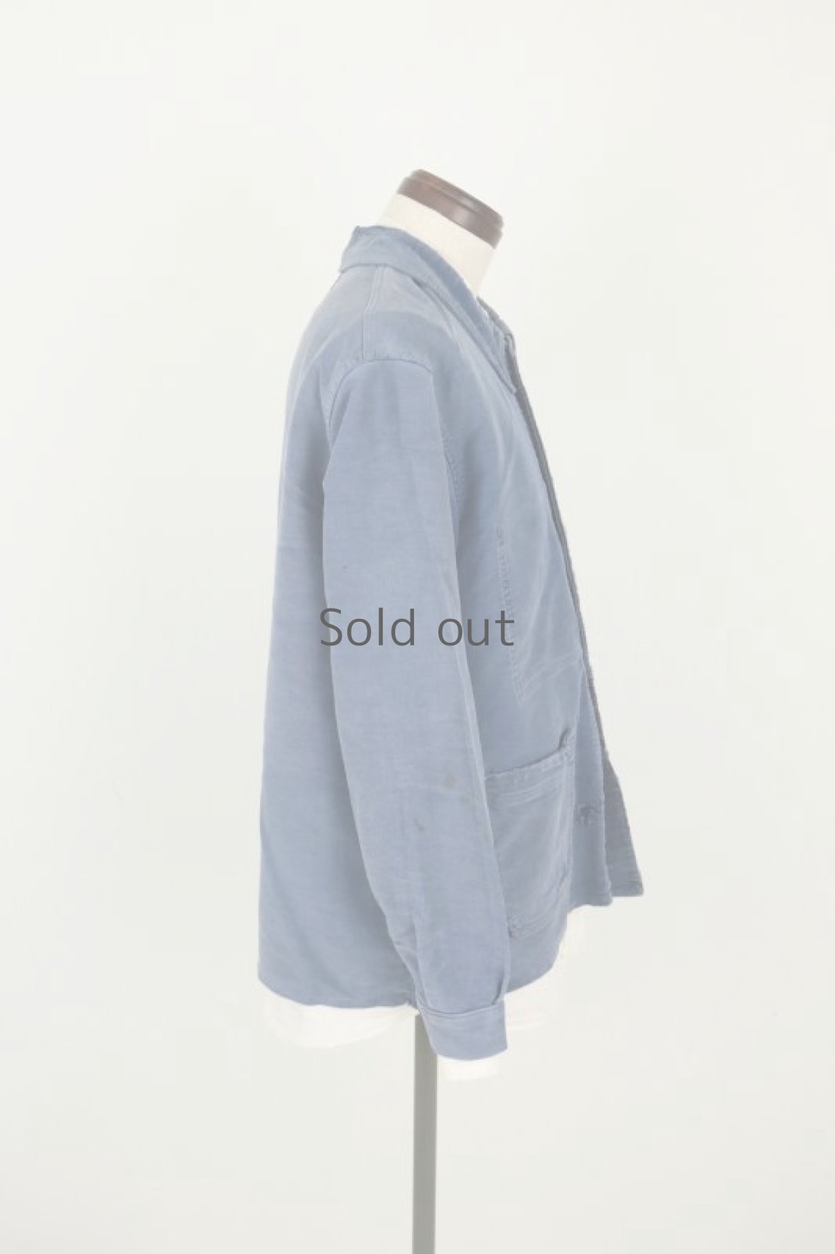 画像13: 【フランス】1960年代　ブルーモールスキンコットン　ワークジャケット（JURA-RHONE） (13)