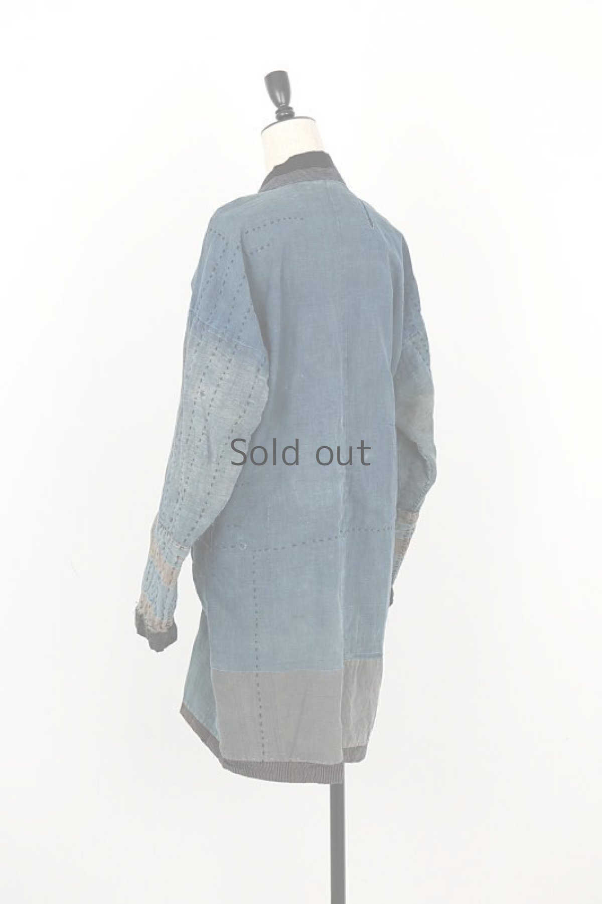 画像14: 【MITSUGU SASAKI】BORO古布　刺し子NORAGIコート (14)