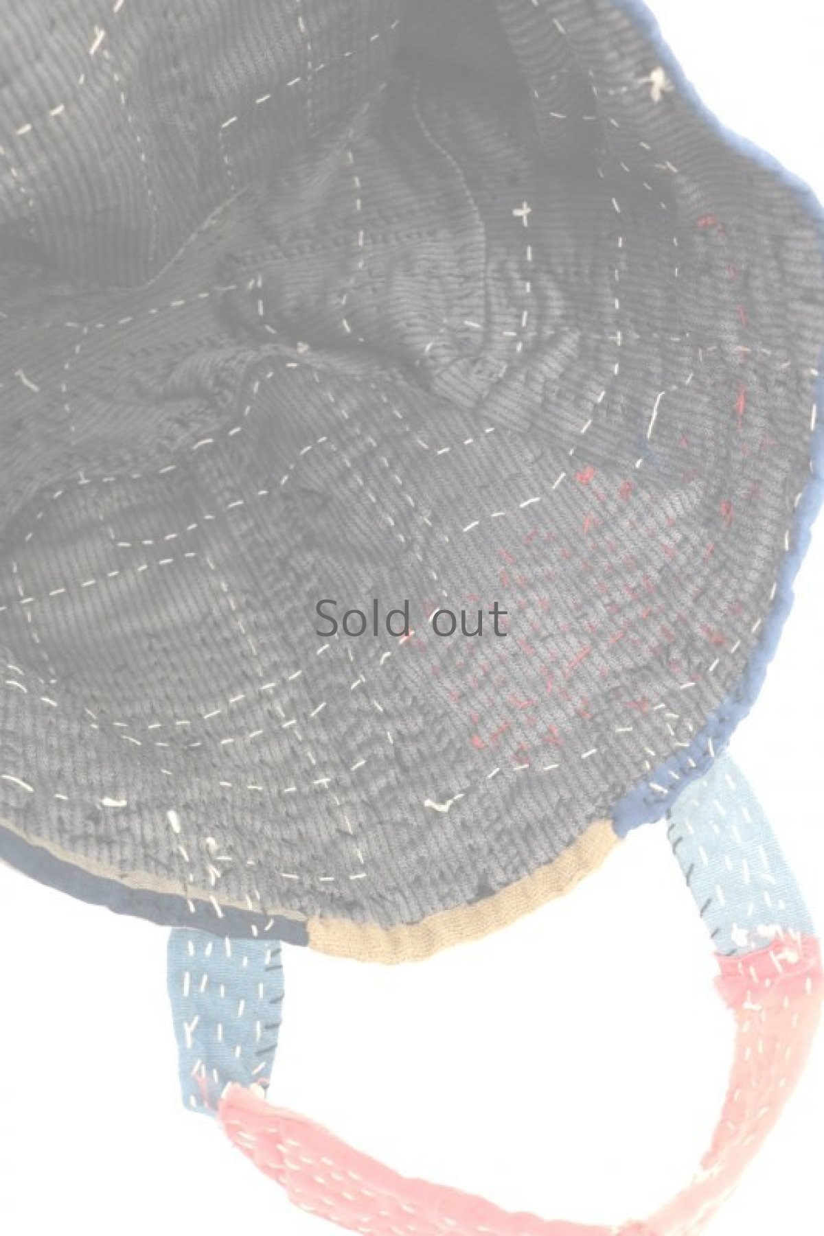 画像7: 【MITSUGU SASAKI】BORO古布　刺し子手持ちバッグ (7)