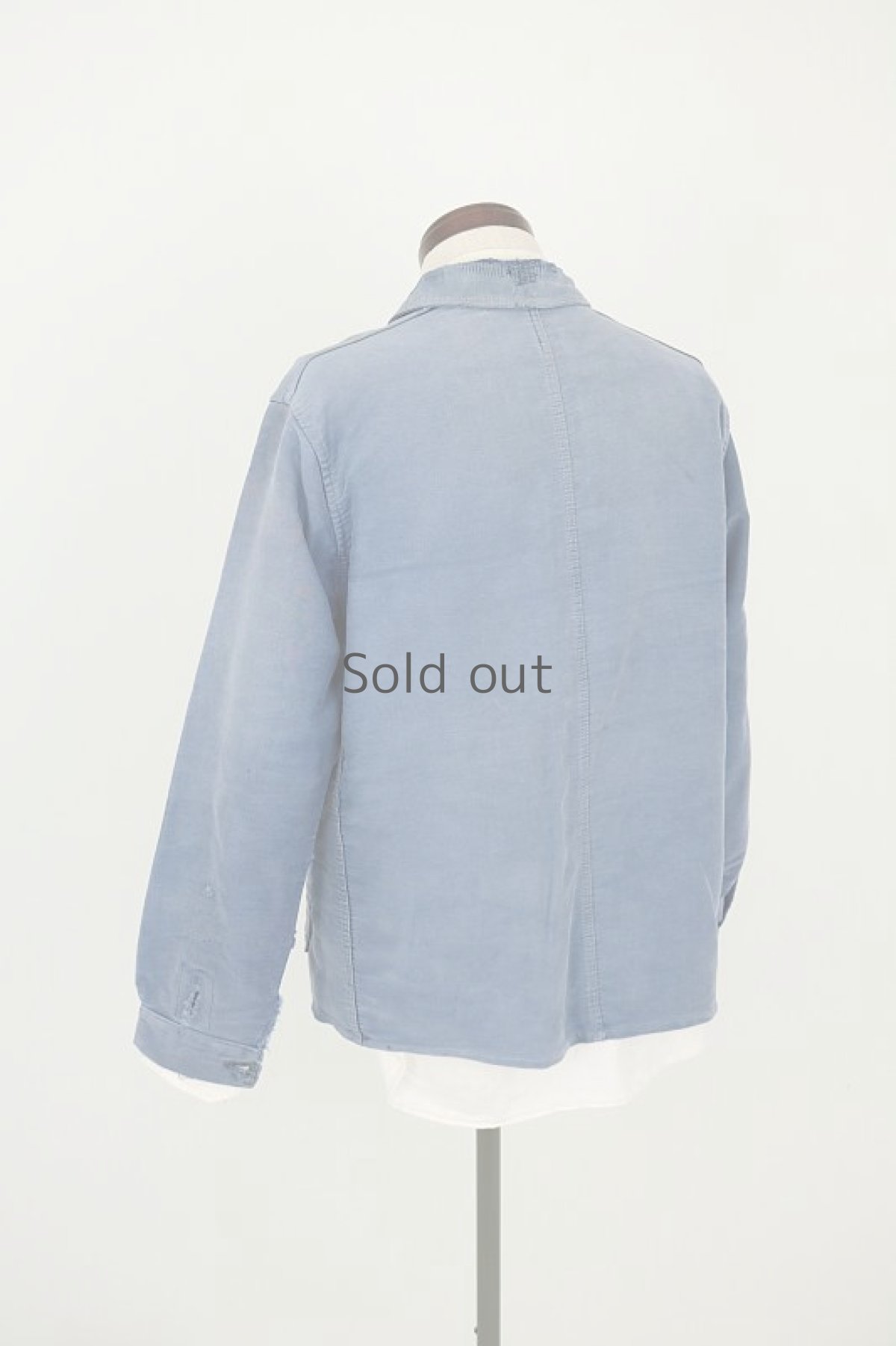 画像12: 【フランス】1960年代　ブルーモールスキンコットン　ワークジャケット（JURA-RHONE） (12)