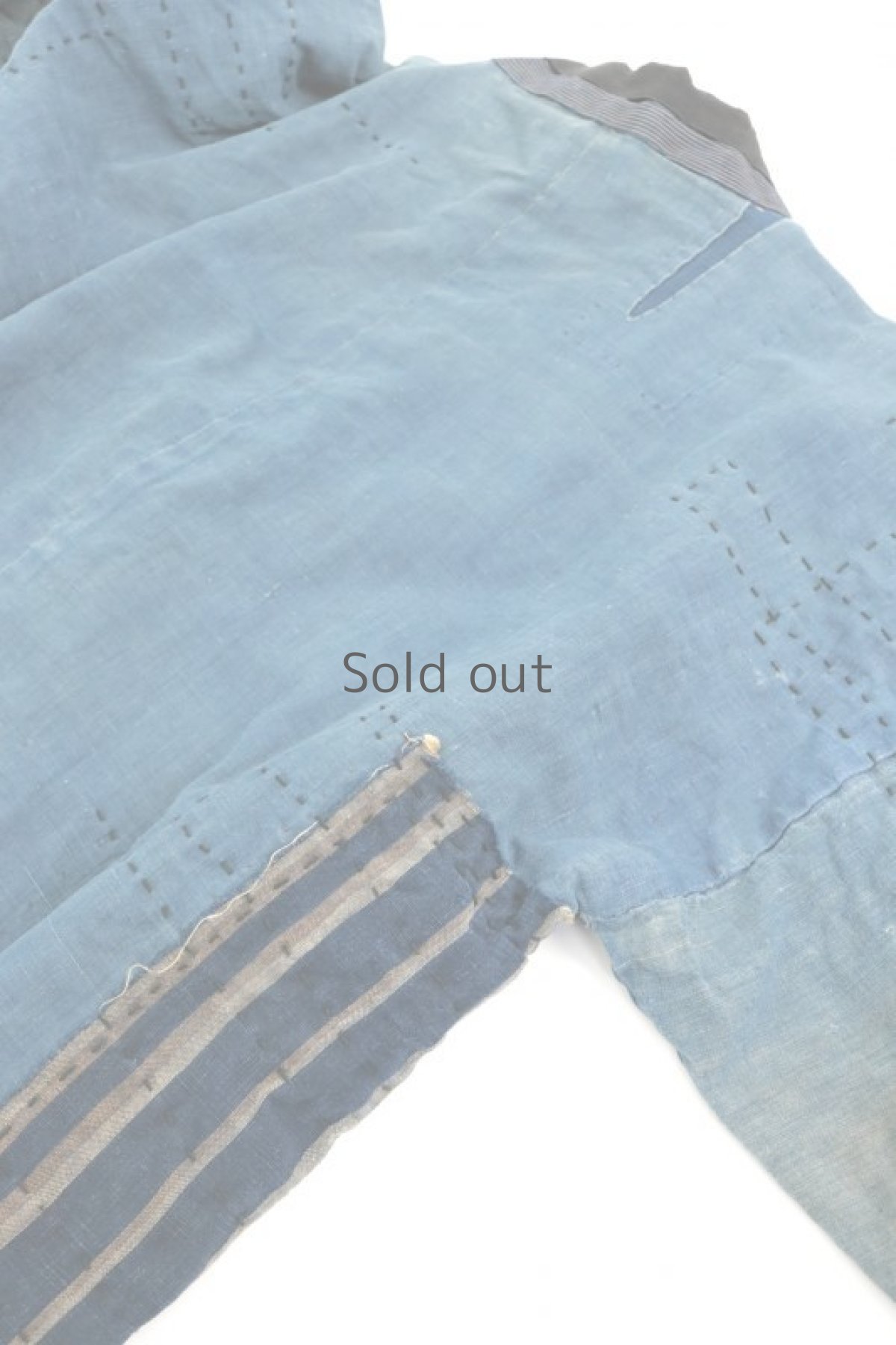 画像8: 【MITSUGU SASAKI】BORO古布　刺し子NORAGIコート (8)