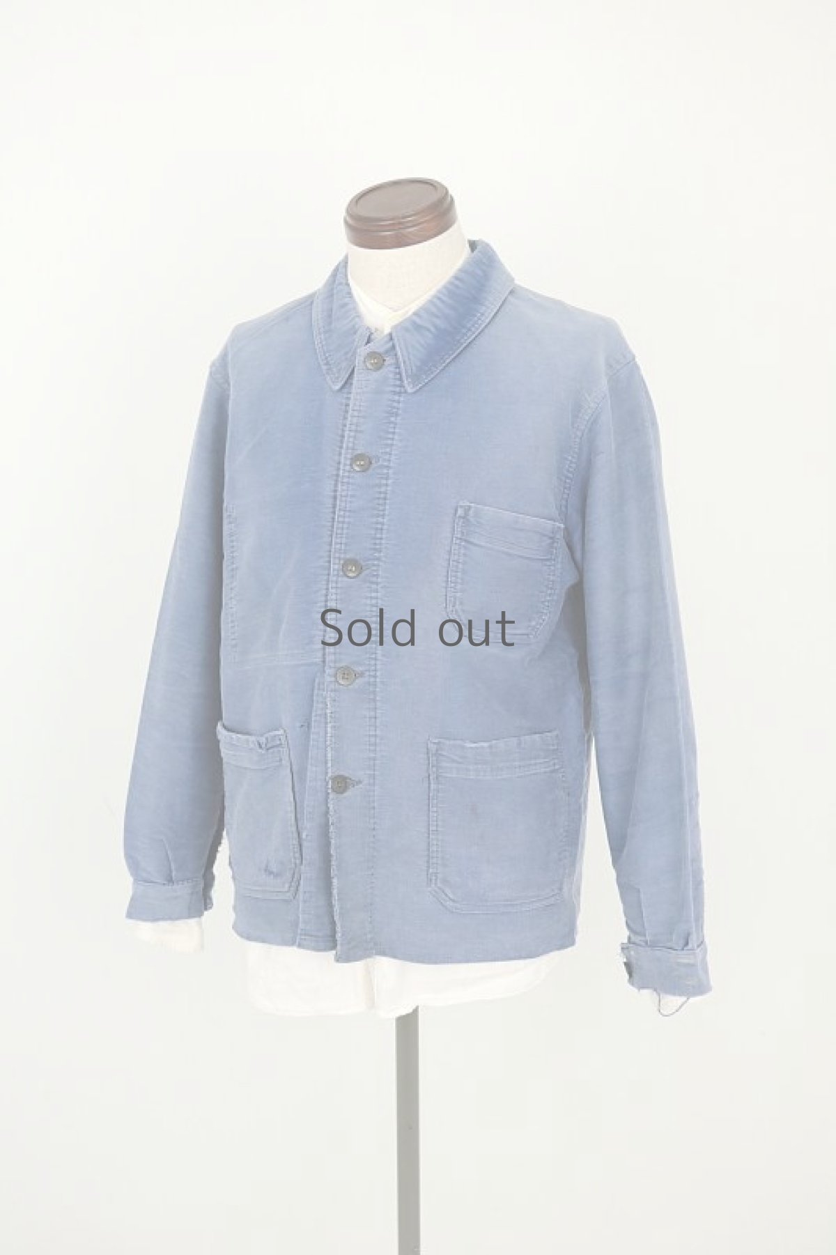 画像11: 【フランス】1960年代　ブルーモールスキンコットン　ワークジャケット（JURA-RHONE） (11)