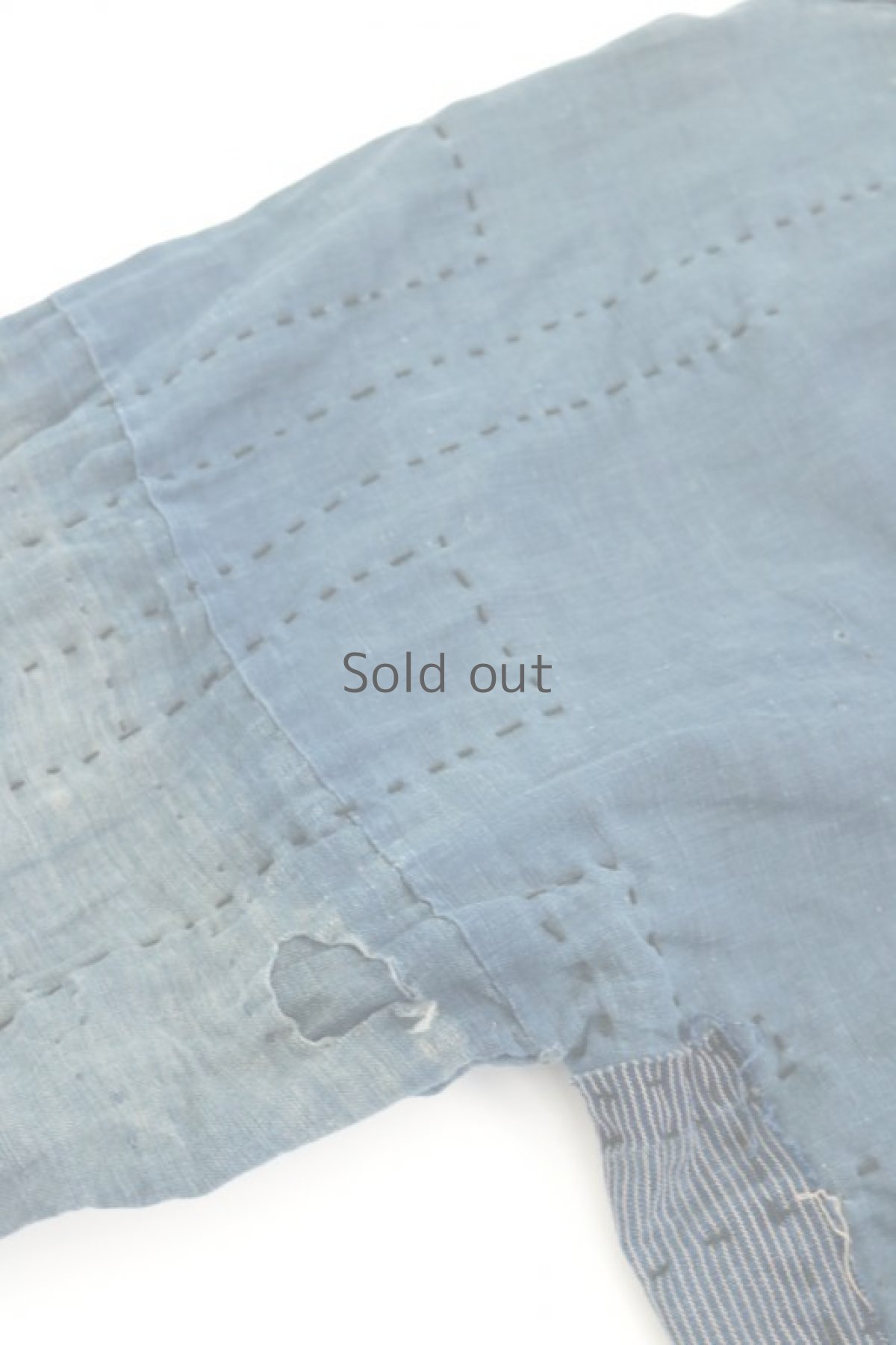 画像10: 【MITSUGU SASAKI】BORO古布　刺し子NORAGIコート (10)