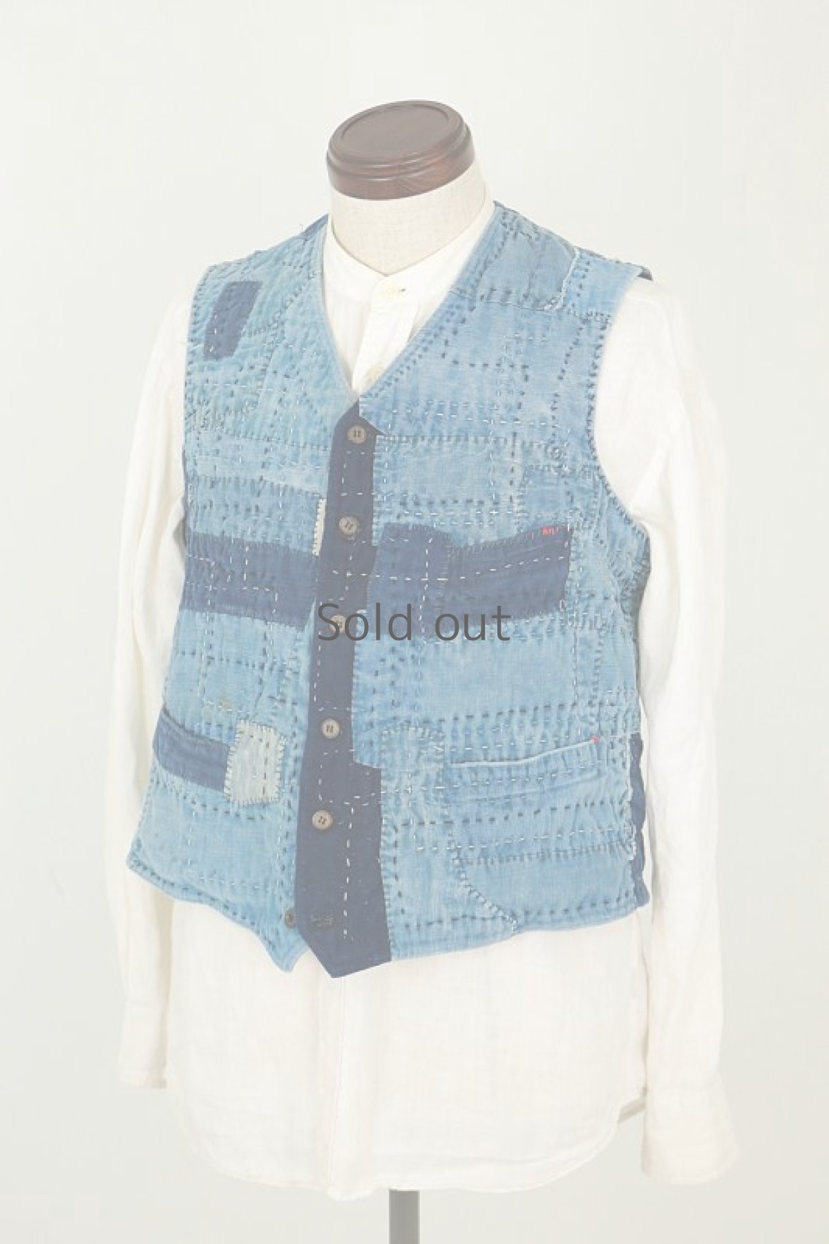 画像11: 【MITSUGU SASAKI】SUPER BORO BORO VEST(製作年月2019年8月)  (11)