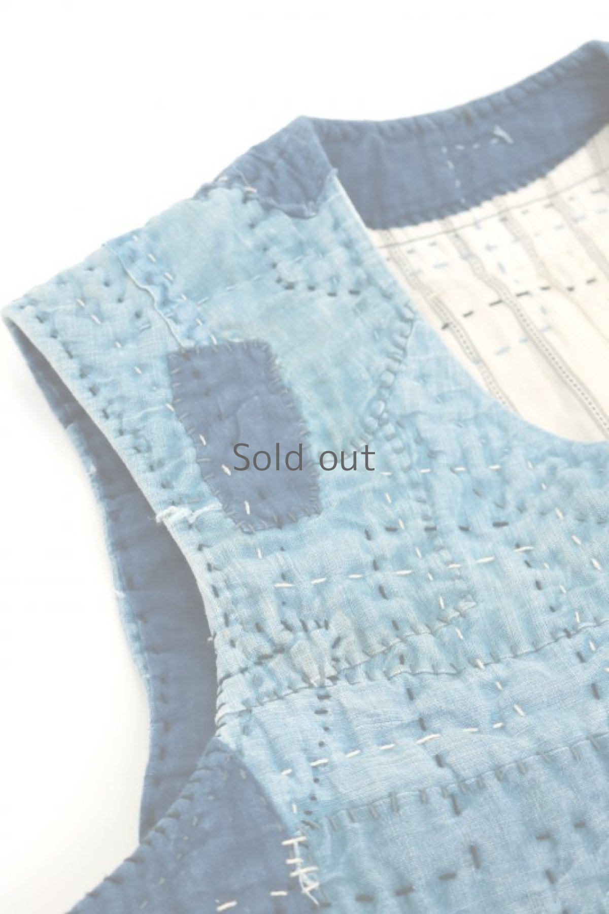 画像2: 【MITSUGU SASAKI】SUPER BORO BORO VEST(製作年月2019年8月)  (2)