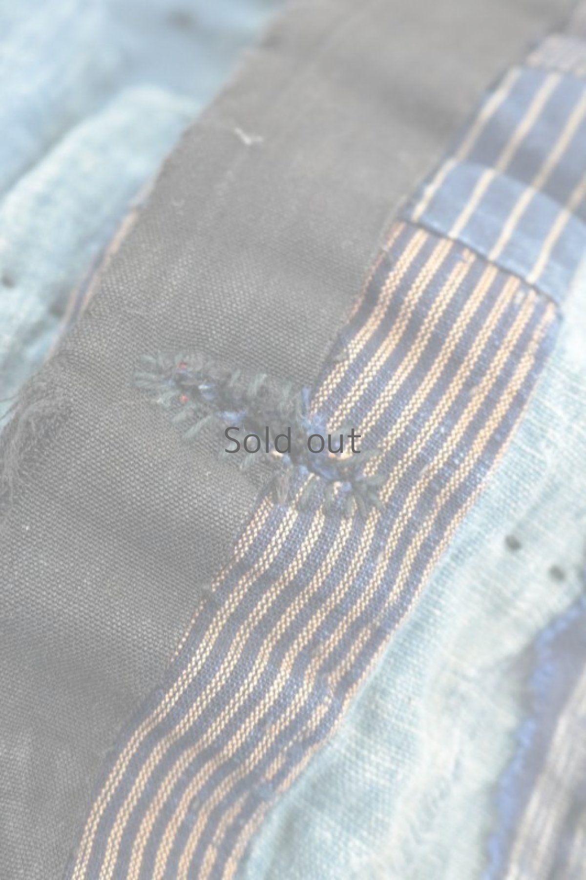 画像11: 【MITSUGU SASAKI】BORO古布　刺し子NORAGIコート (11)