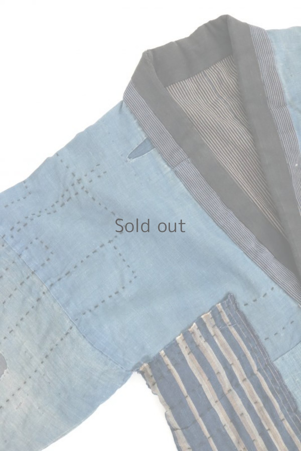 画像2: 【MITSUGU SASAKI】BORO古布　刺し子NORAGIコート (2)