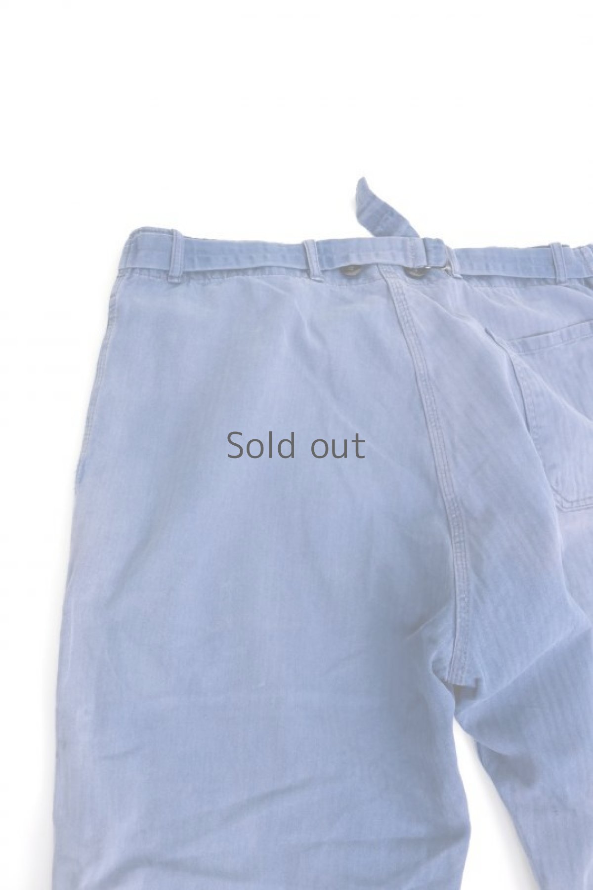 画像7: 【MITSUGU SASAKI】ビンテージ×リメイク　パッチワーク　ワークパンツ（ドイツワーク） (7)