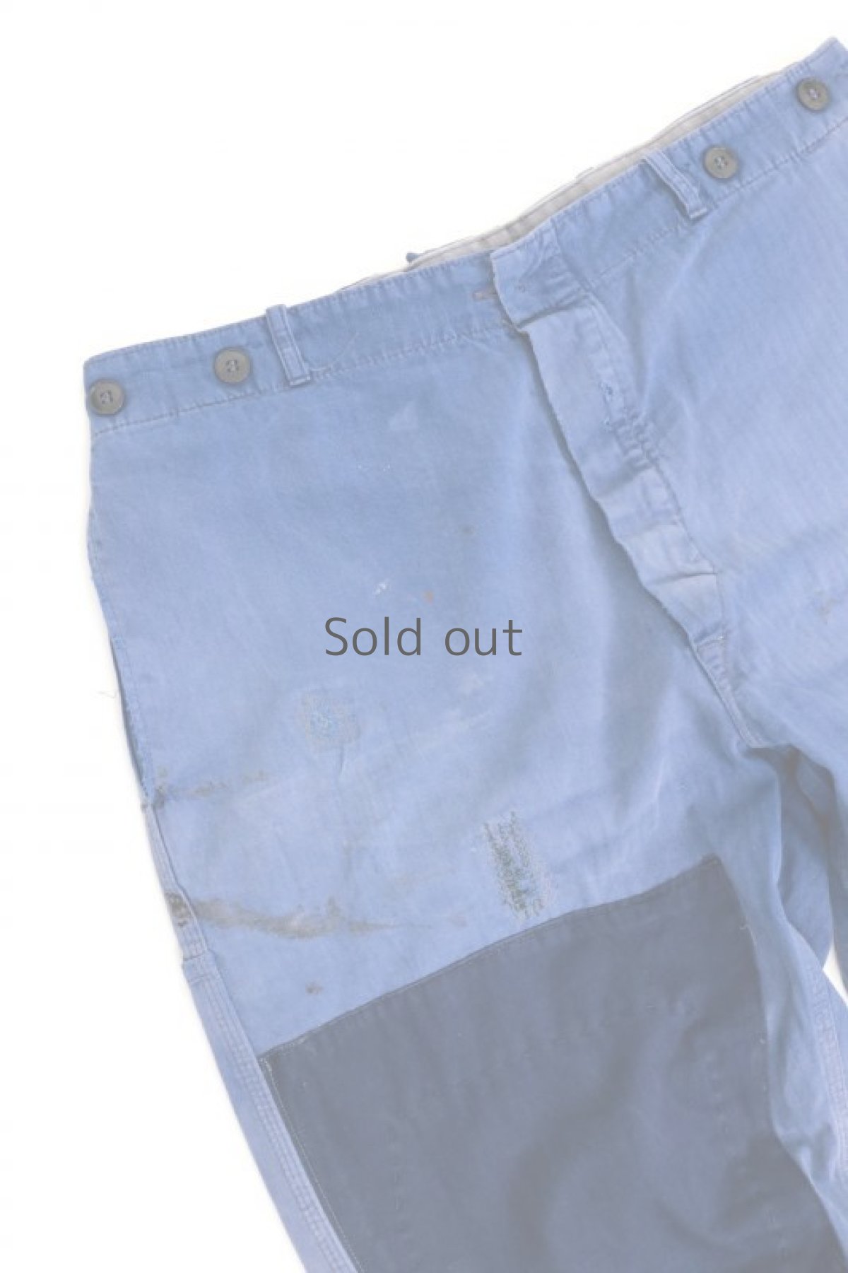 画像2: 【MITSUGU SASAKI】ビンテージ×リメイク　パッチワーク　ワークパンツ（ドイツワーク） (2)