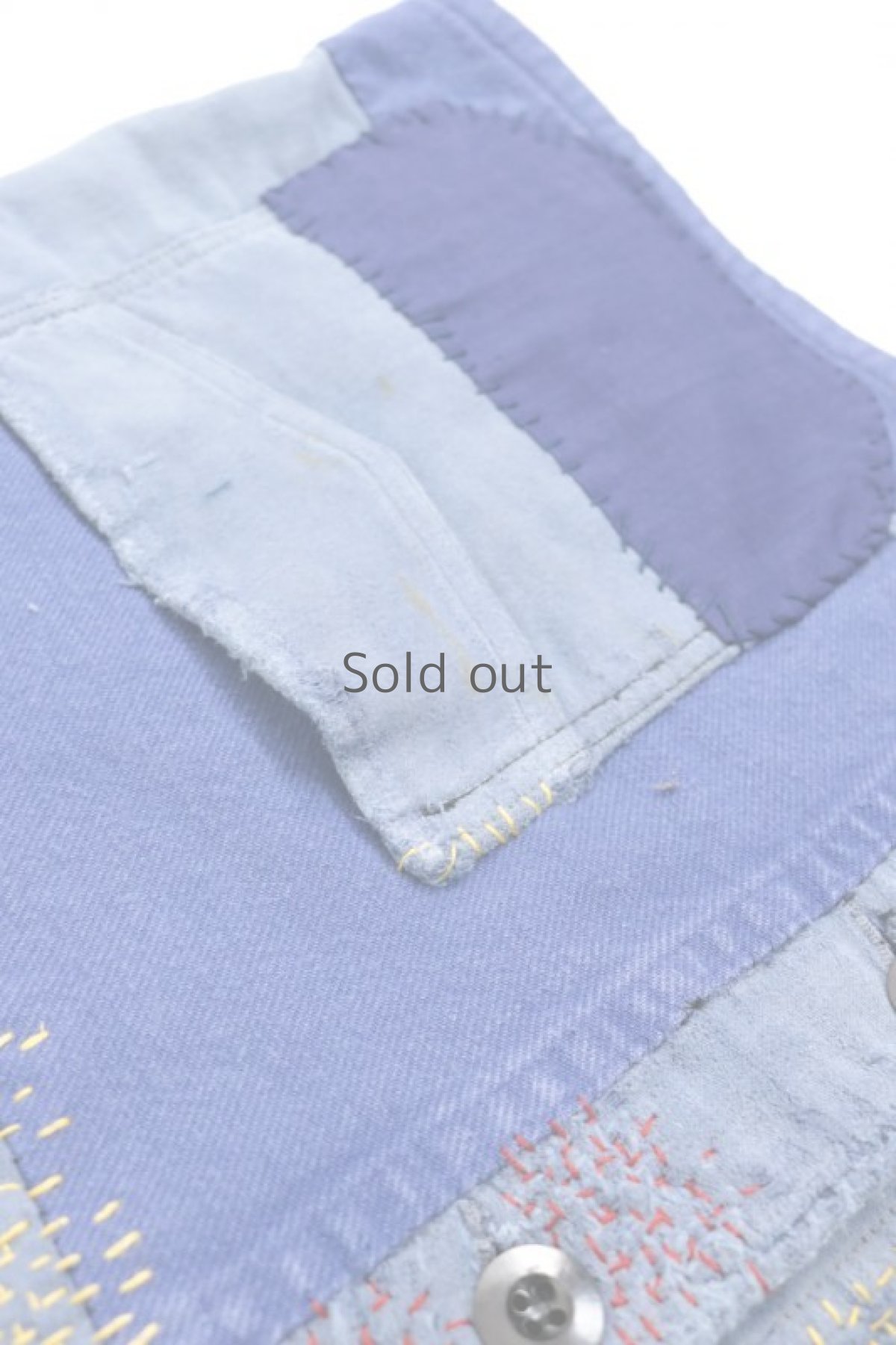 画像7: 【MITSUGU SASAKI】ビンテージリメイク　パッチワーク　モールスキン ワークジャケット（SUPER-TEBMOC） (7)