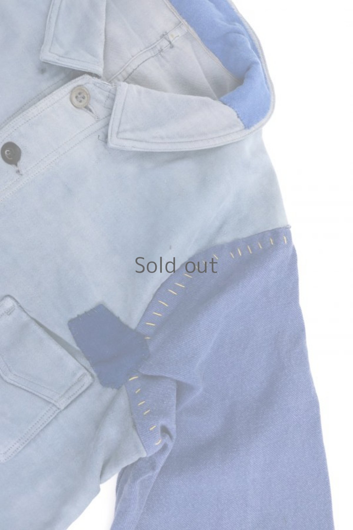 画像5: 【MITSUGU SASAKI】ビンテージリメイク　パッチワーク　モールスキン ワークジャケット（SUPER-TEBMOC） (5)