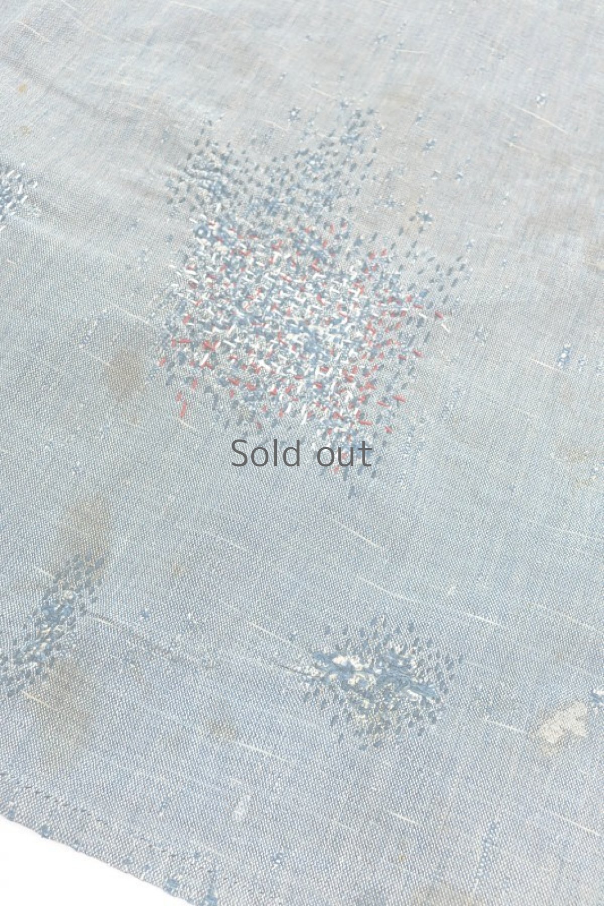 画像5: 【MITSUGU SASAKI】ビンテージリペア　インディゴ リネン　刺し子エプロン (5)