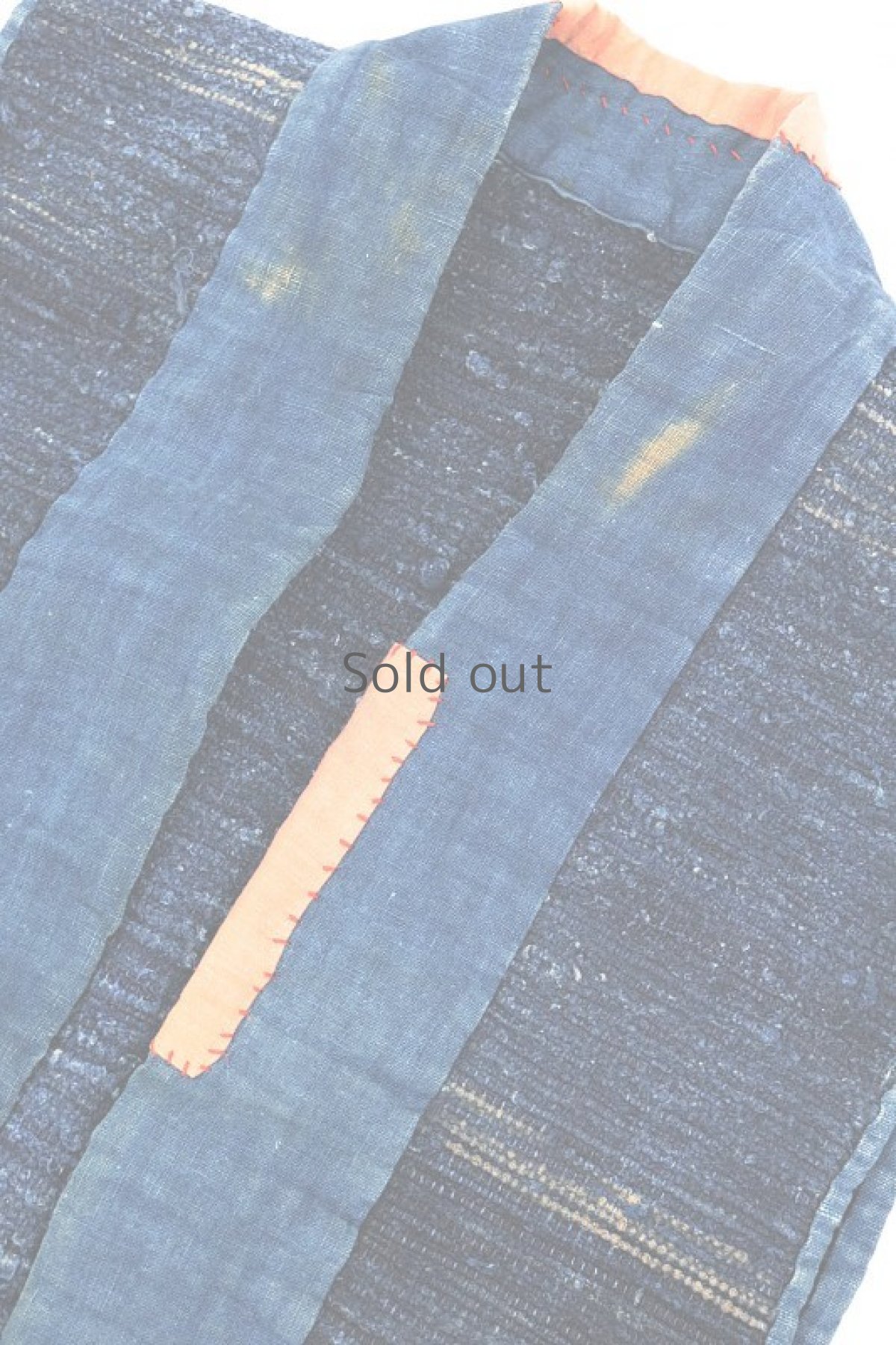 画像4: 【MITSUGU SASAKI】BOROリメイク　藍染裂織　フィッシャーマンズベスト (4)