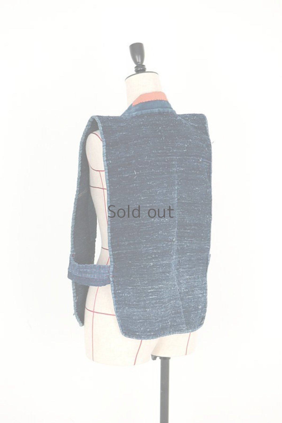 画像9: 【MITSUGU SASAKI】BOROリメイク　藍染裂織　フィッシャーマンズベスト (9)