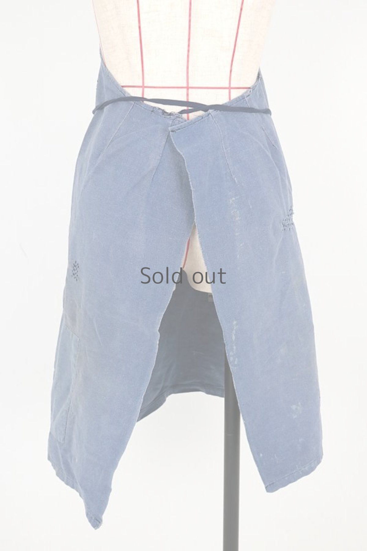 画像9: 【MITSUGU SASAKI】ビンテージリメイク　パッチワーク刺し子　コットンエプロン(小さめ) (9)