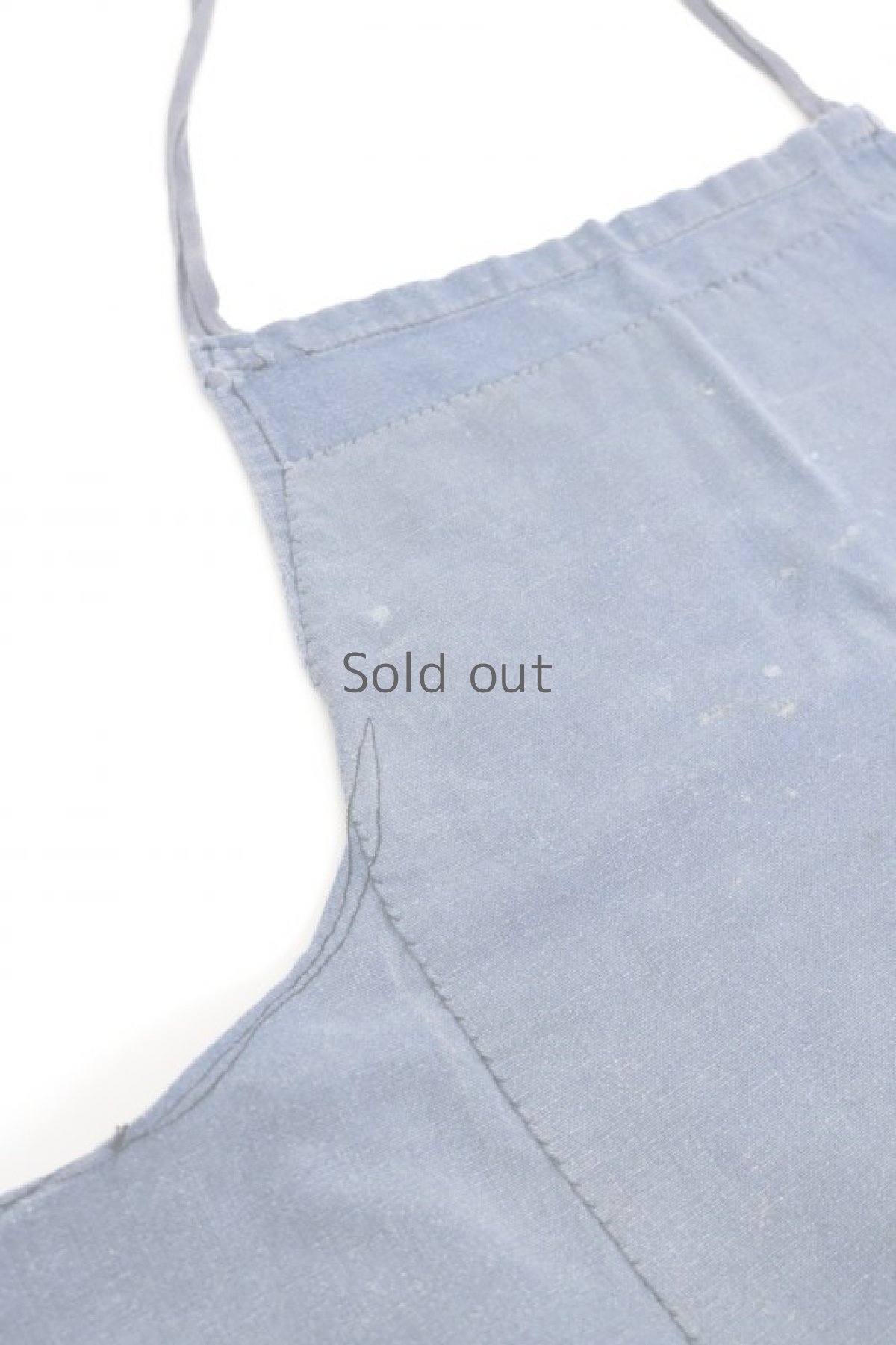 画像2: 【MITSUGU SASAKI】ビンテージリメイク　パッチワーク刺し子　コットンエプロン(小さめ) (2)