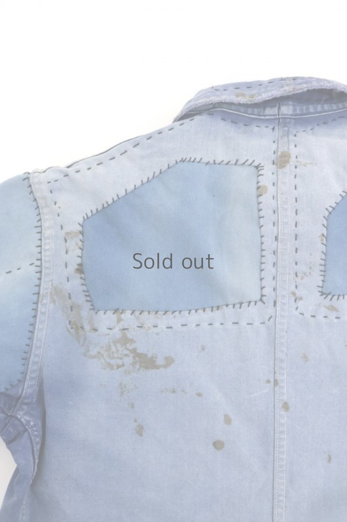 画像9: 【MITSUGU SASAKI】ビンテージリメイク　パッチワーク　コットンツイルワークジャケット（Le Meilleur d'Amiens） (9)