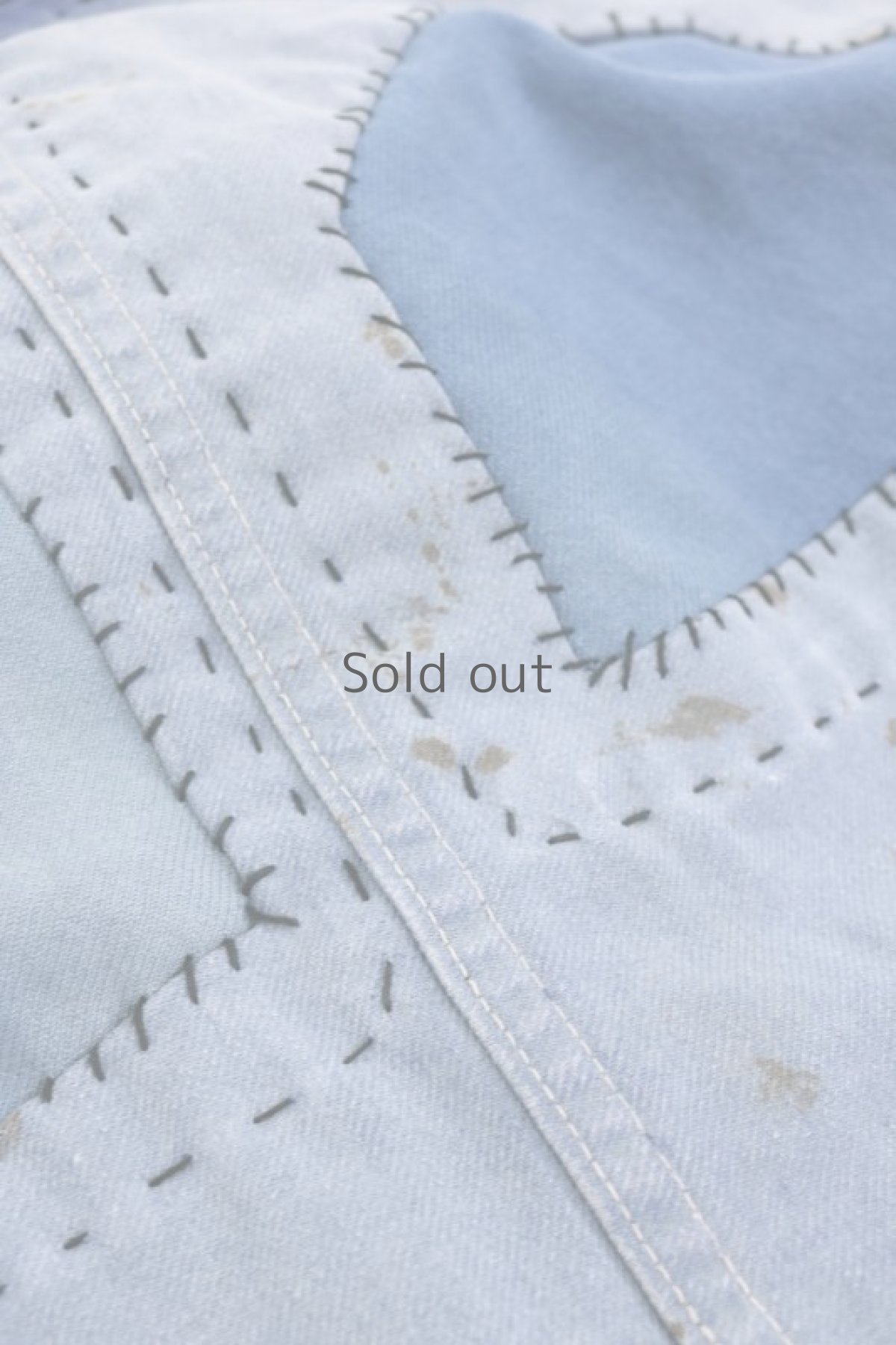 画像10: 【MITSUGU SASAKI】ビンテージリメイク　パッチワーク　コットンツイルワークジャケット（Le Meilleur d'Amiens） (10)