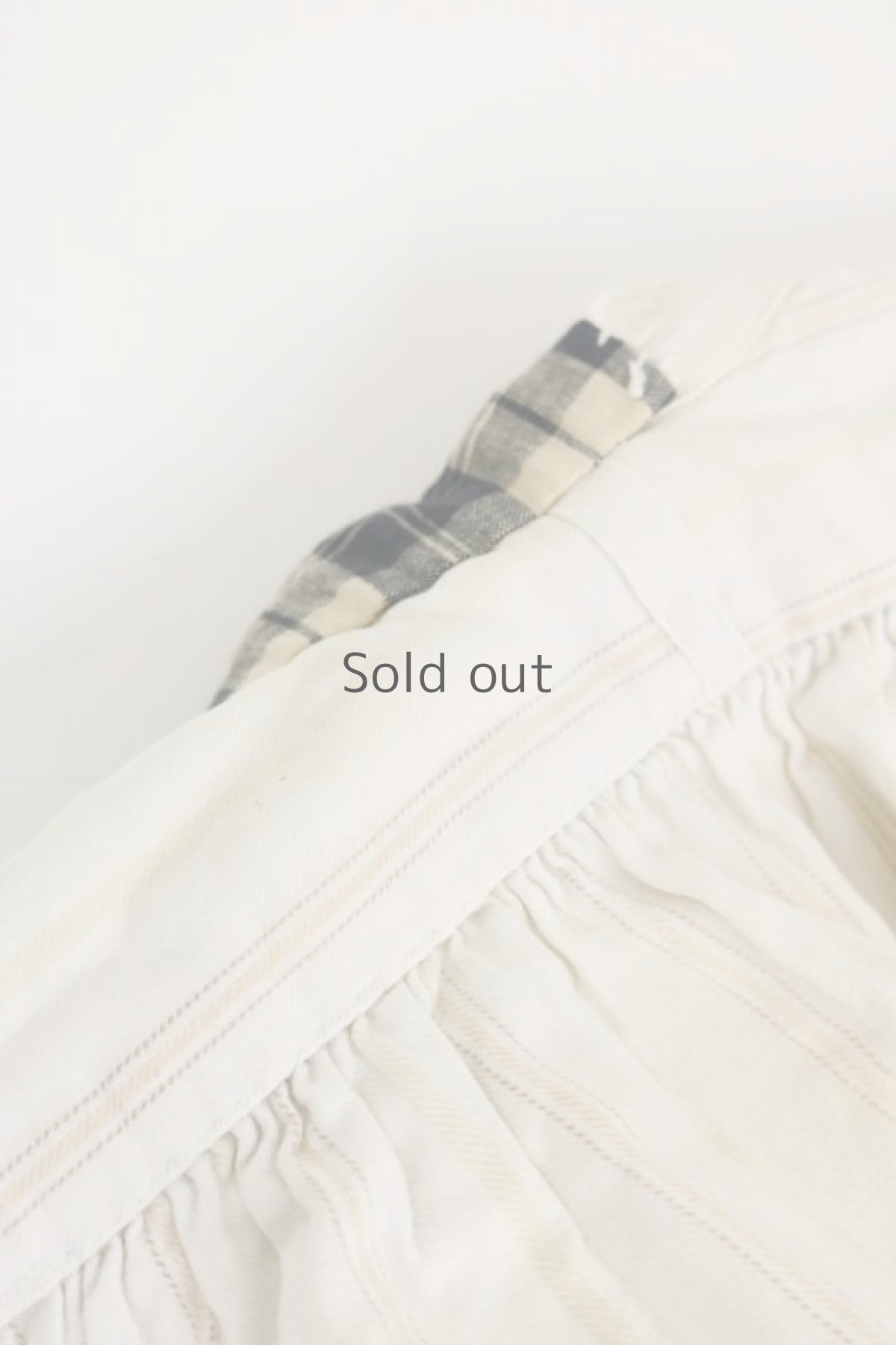 画像11: 【MITSUGU SASAKI】ビンテージリメイク　パッチワーク　スモック ロングシャツ（ストライプ） (11)