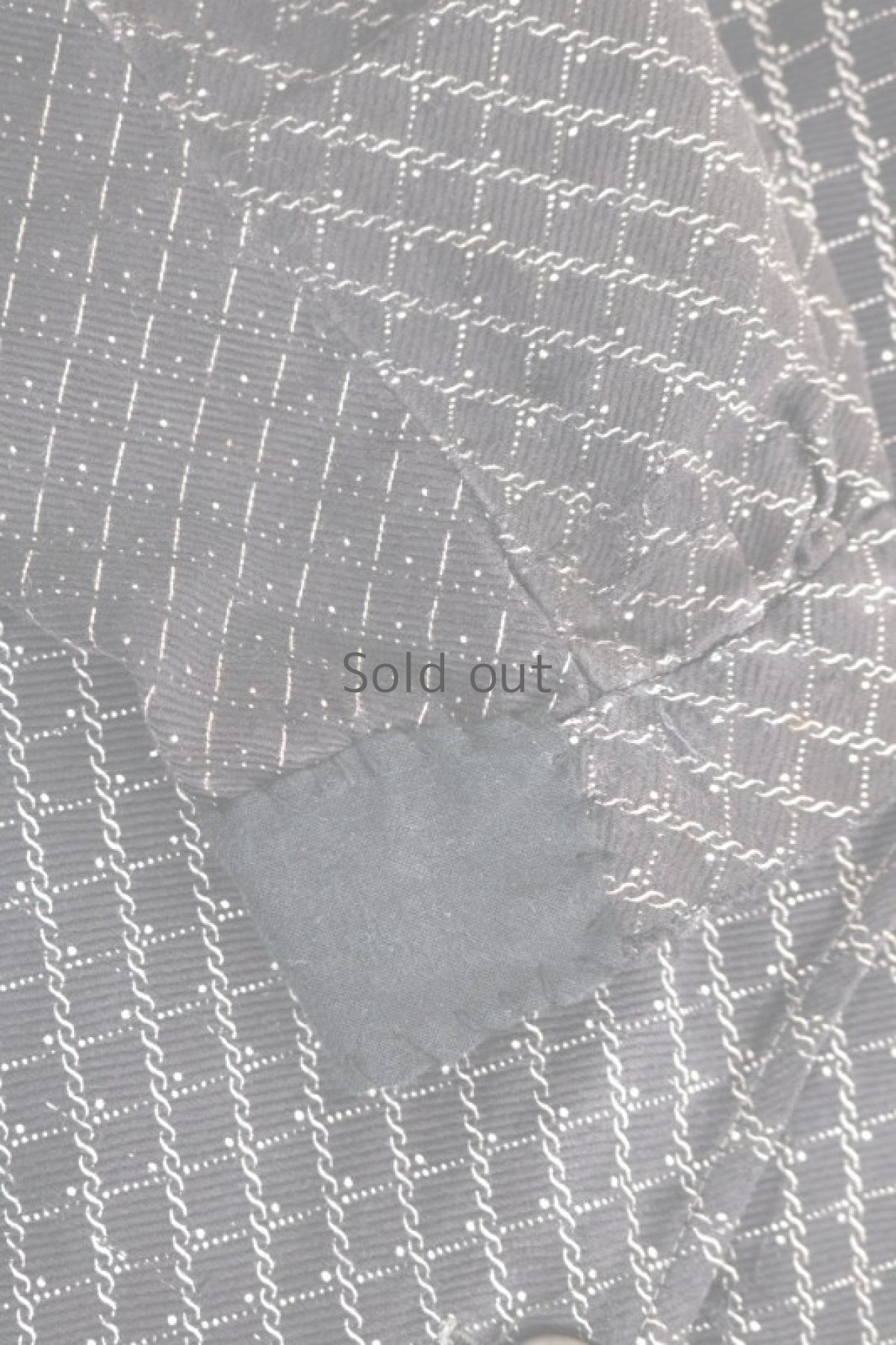 画像7: 【MITSUGU SASAKI】ビンテージリメイク　パッチワーク　ワークドレス（お尻パッチ） (7)