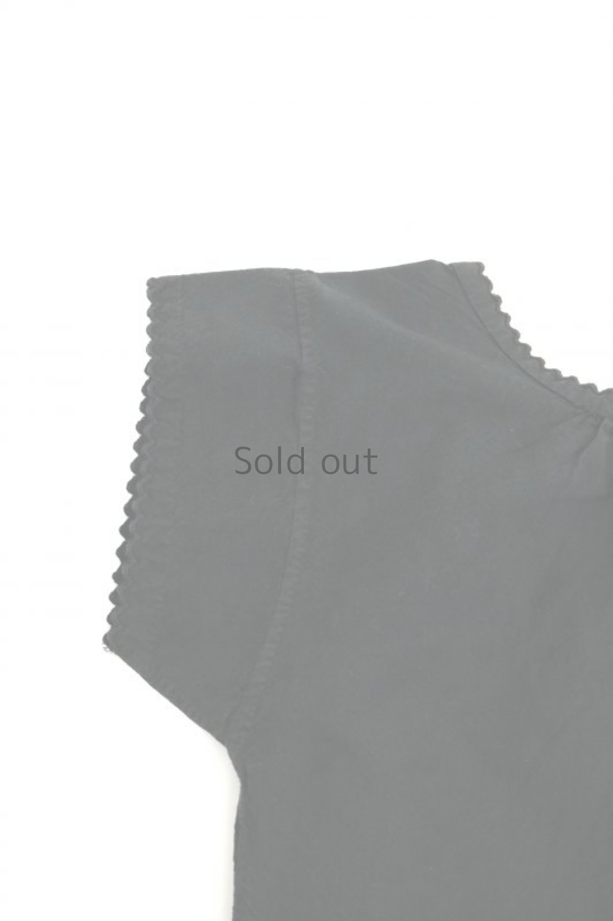 画像3: 【フランス】アンティークコットン×染　ヘンリーネック　ワンピース（黒） (3)