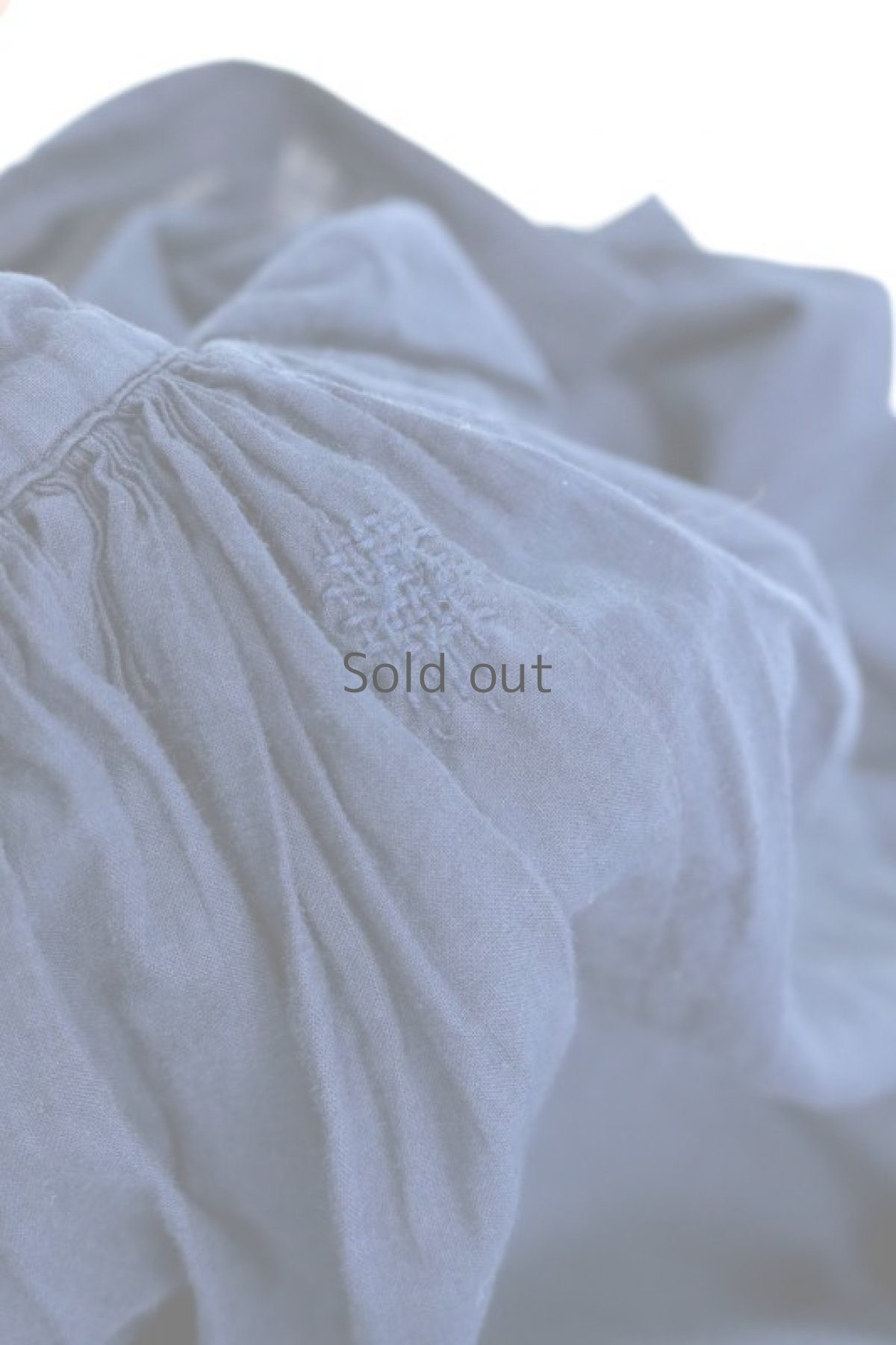 画像7: 【フランス】２０世紀初頭の教会用のスモック ブラウス（後染め/紺色） (7)