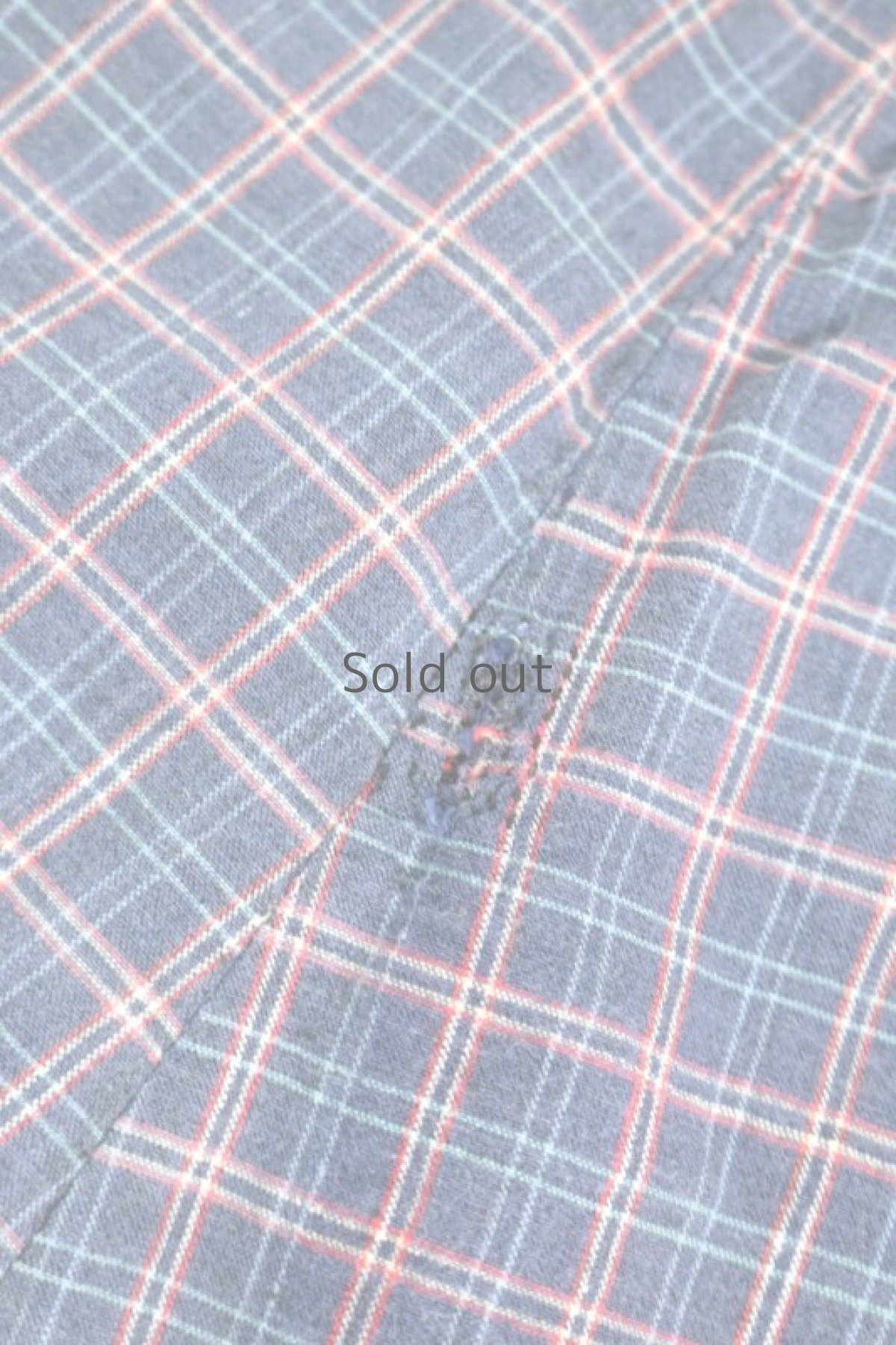 画像5: 【フランス】20世紀中期のコットン チェックエプロン（色あせチェック） (5)